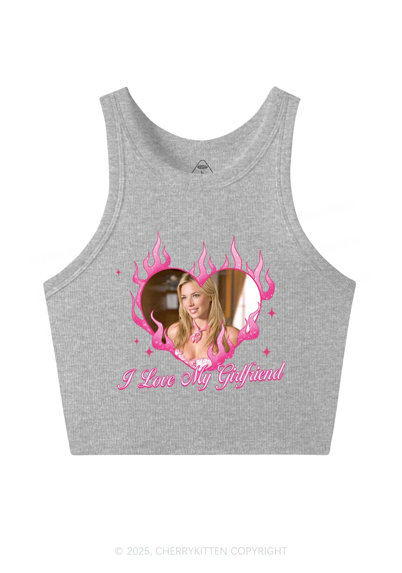 Custom Love Girlfriend Y2K Crop Tank Top Cherrykitten - Image 5