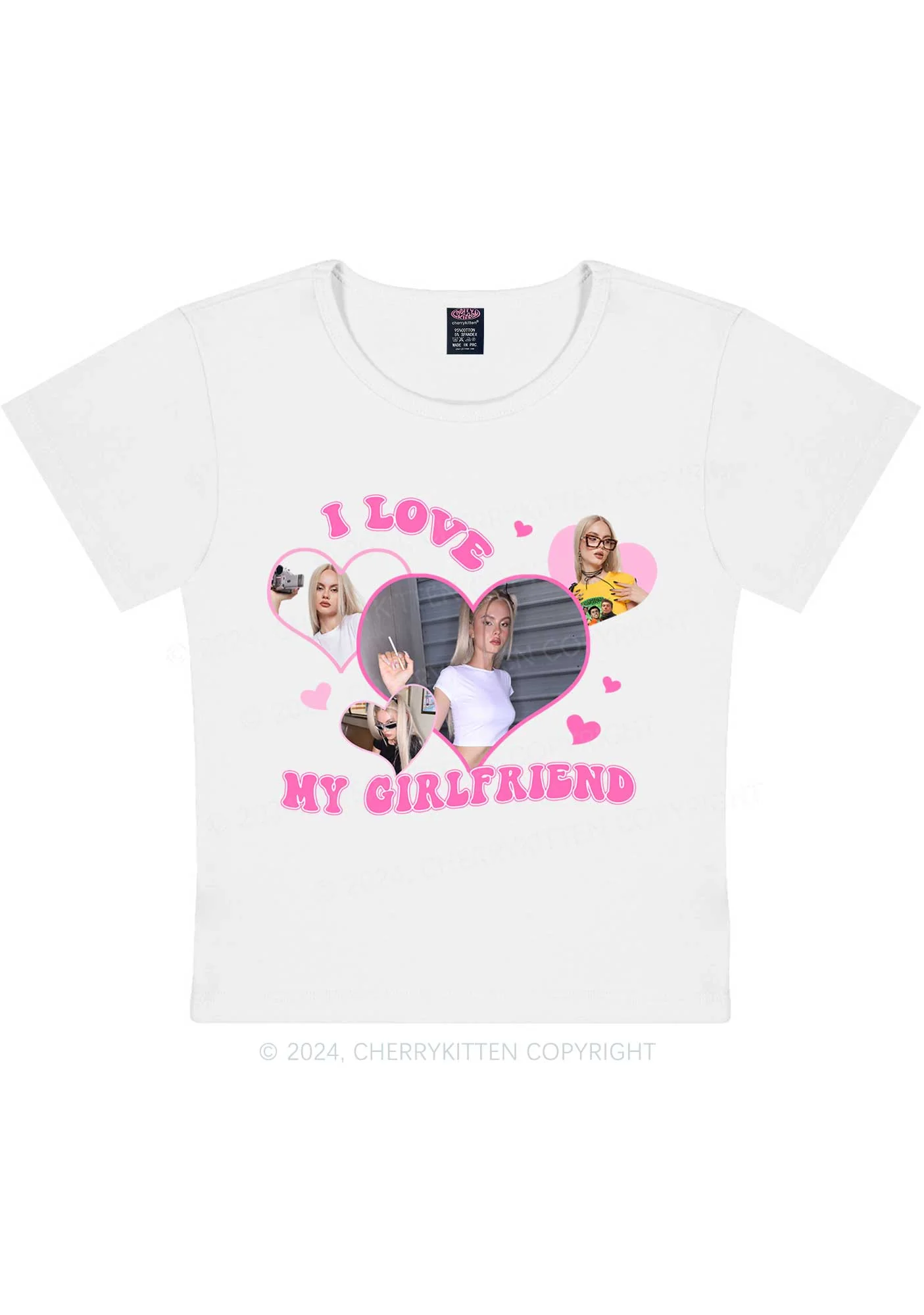 Custom Love My Girlfriend Y2K Valentine's Day Baby Tee Cherrykitten - Image 3