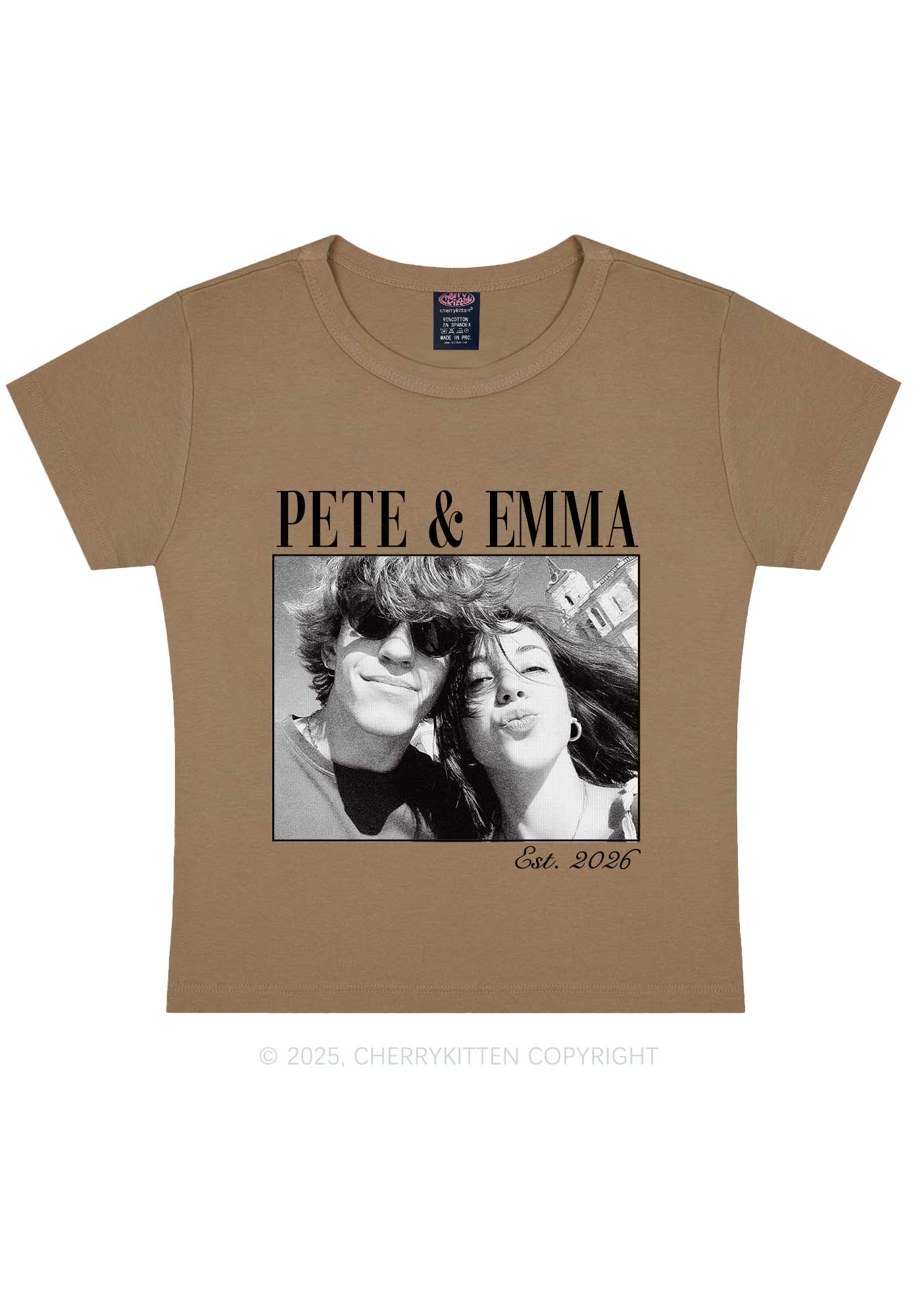 Custom Lover Photo Y2K Baby Tee Cherrykitten - Image 10