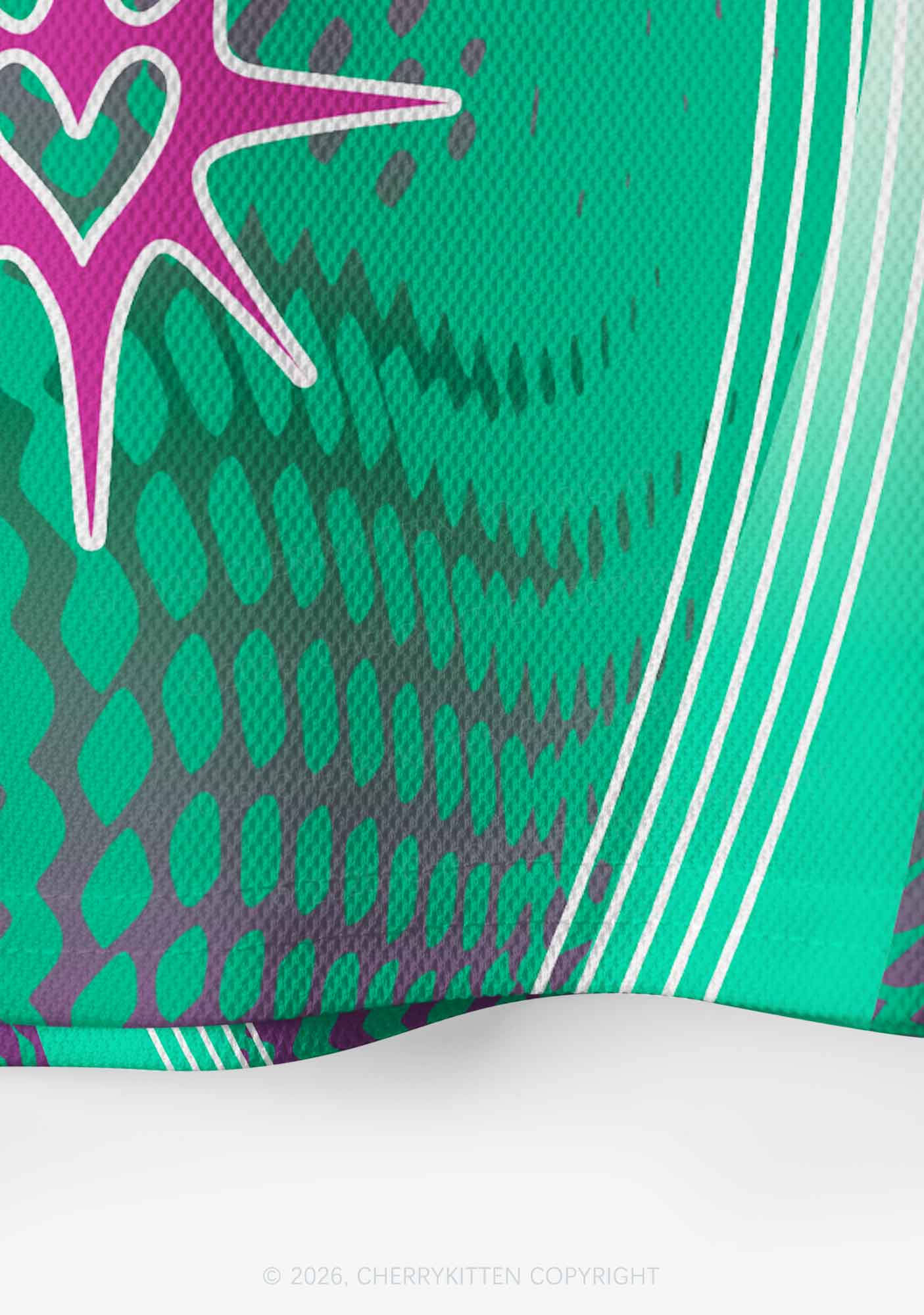 Custom Lucky Girl Pink Shamrock St Patricks Y2K Crop Sport Jersey Shirts Cherrykitten - Image 6