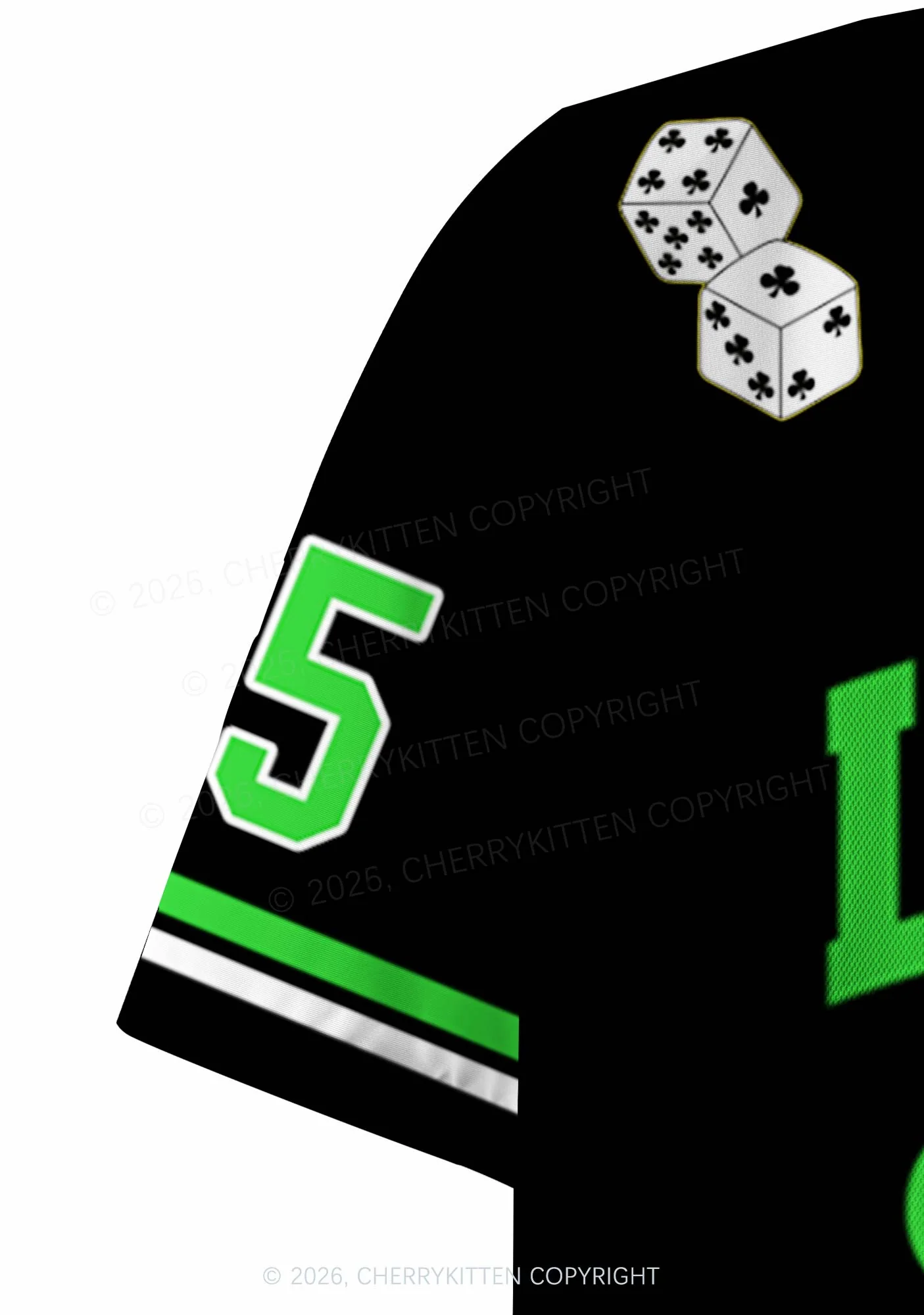 Custom Lucky Horseshoe St Patricks Y2K Crop Sport Jersey Shirts Cherrykitten - Image 7