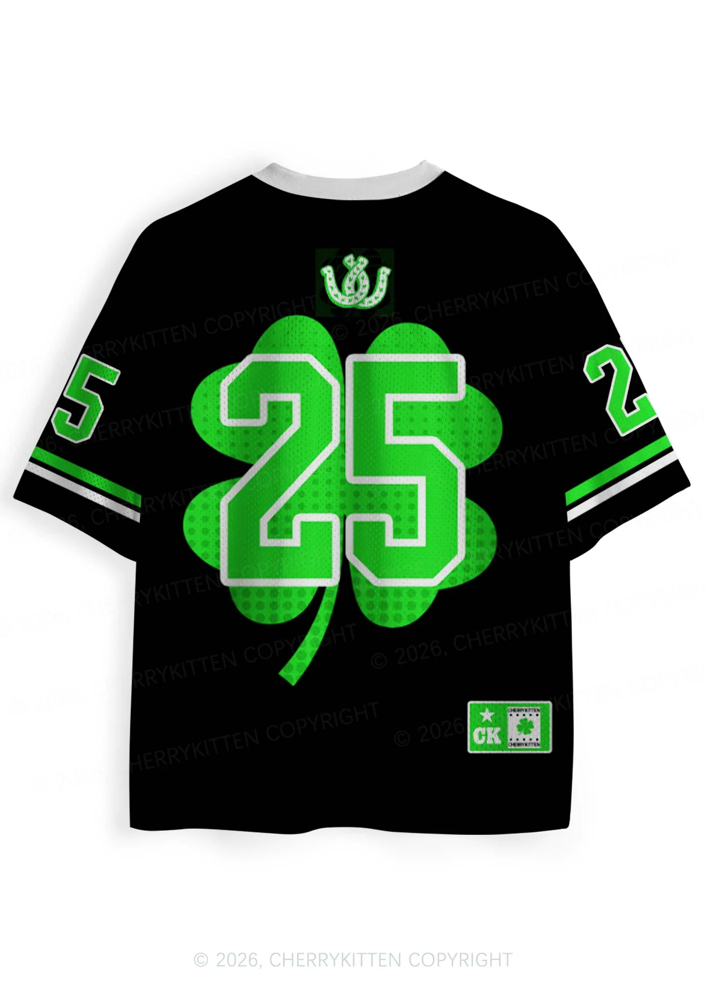 Custom Lucky Horseshoe St Patricks Y2K Sport Jersey Shirts Cherrykitten - Image 4