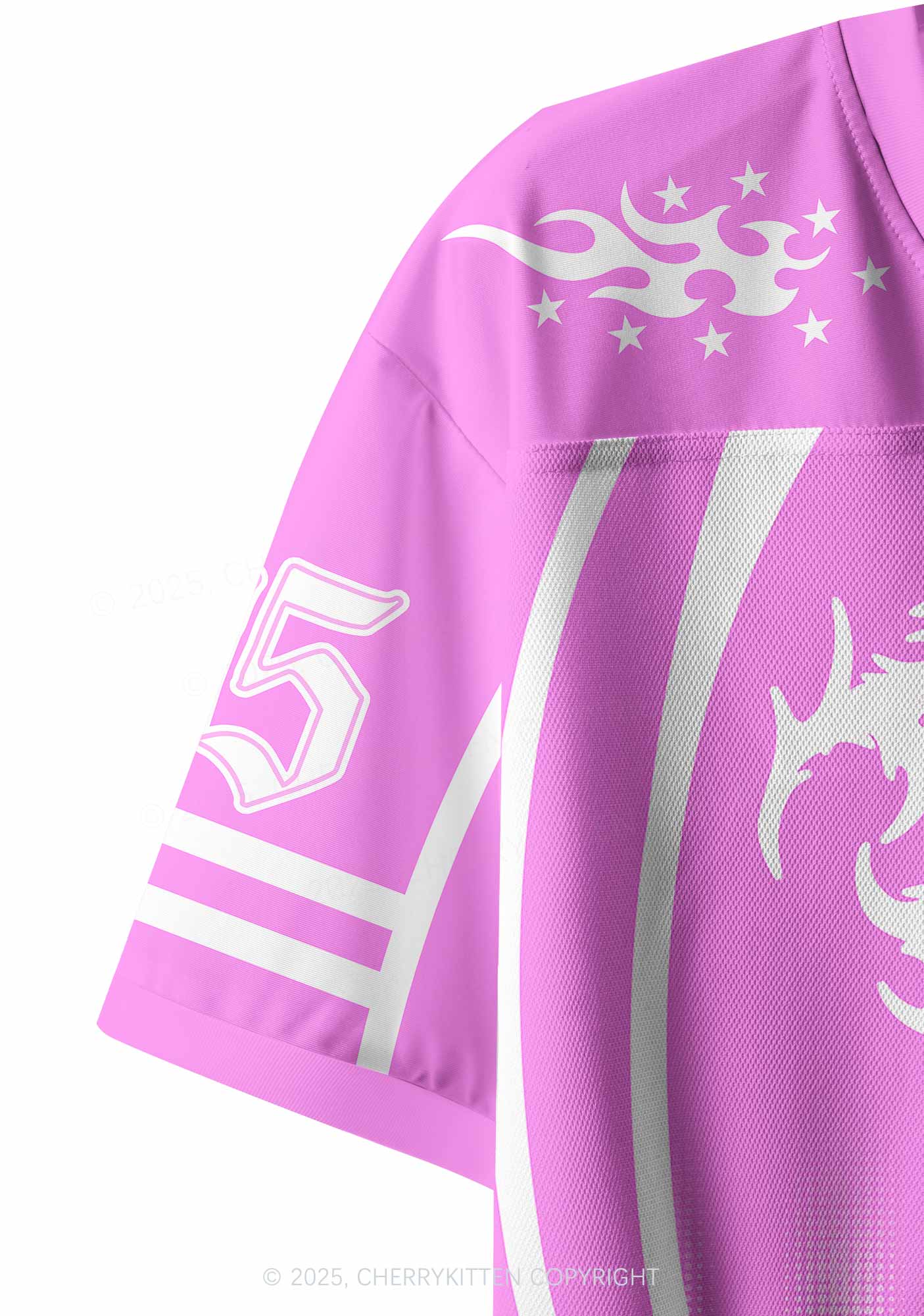 Custom Magenta Pink Cxxt Y2K Crop Sport Jersey Shirts Cherrykitten - Image 4