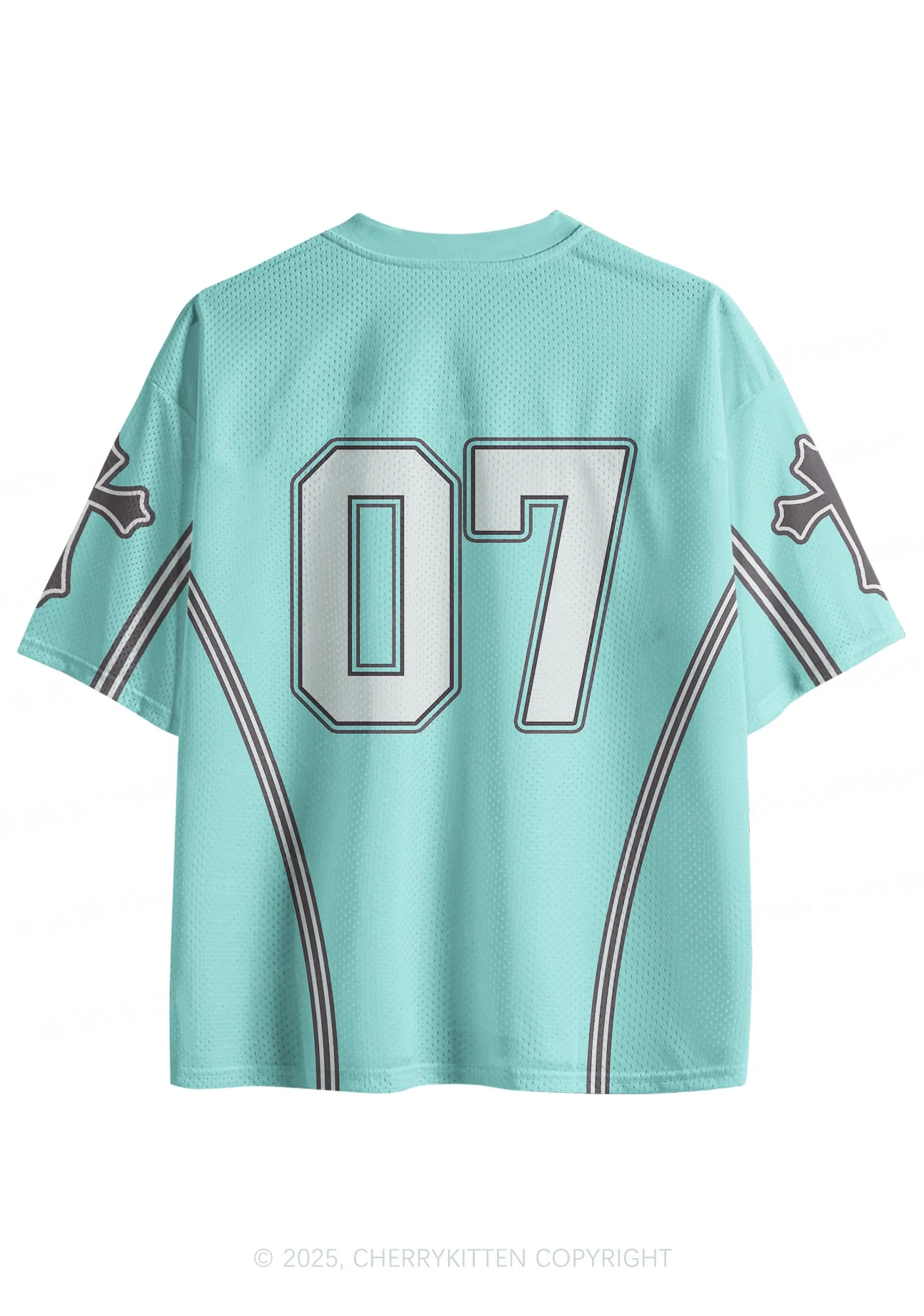 Custom Mint Green Cross Cxxt Y2K Sport Jersey Shirts Cherrykitten - Image 2