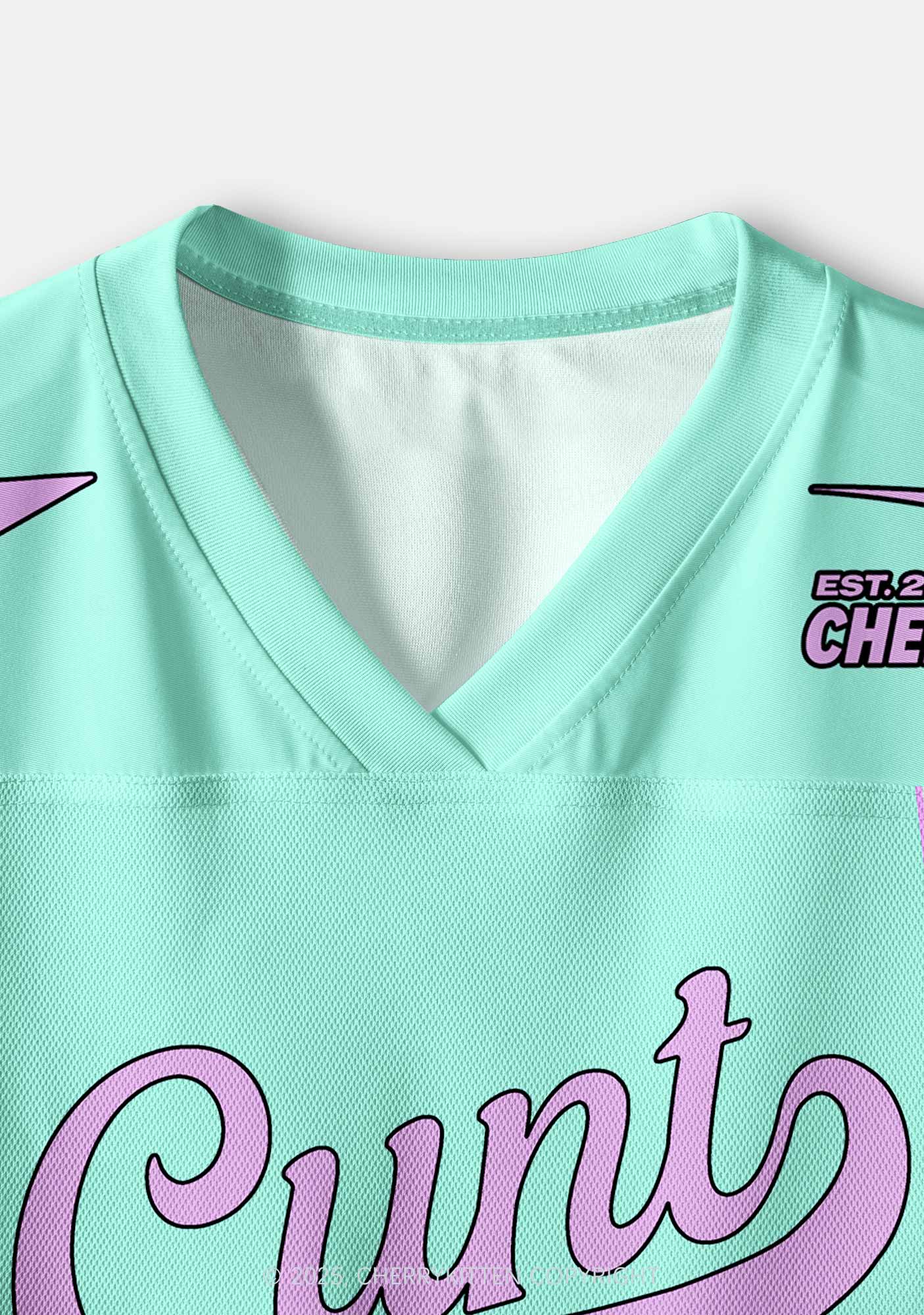 Custom Mint Green Cxxt Star Y2K Crop Sport Jersey Shirts Cherrykitten - Image 6