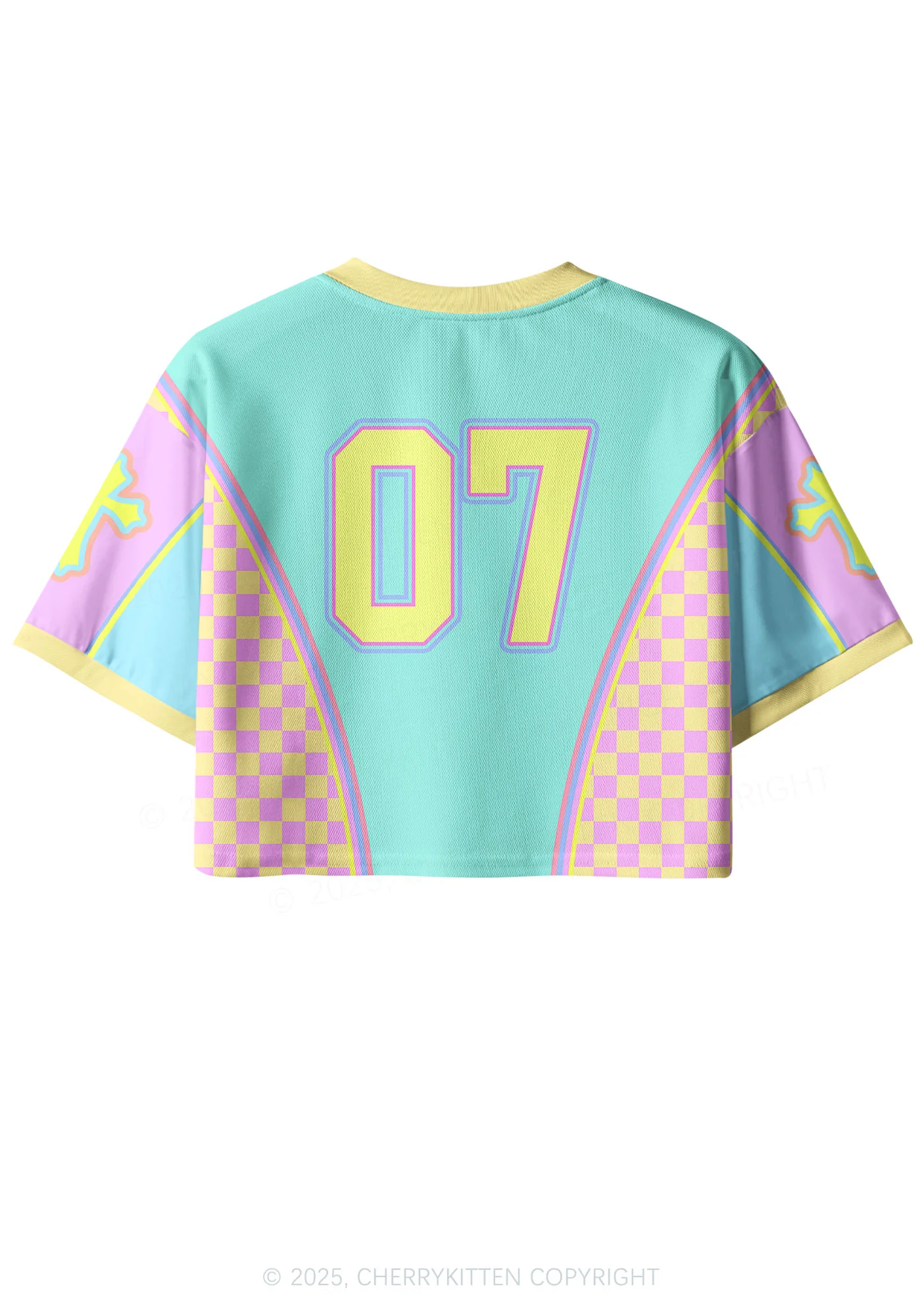 Custom Mint Green Cxxt Y2K Crop Sport Jersey Shirts Cherrykitten - Image 2