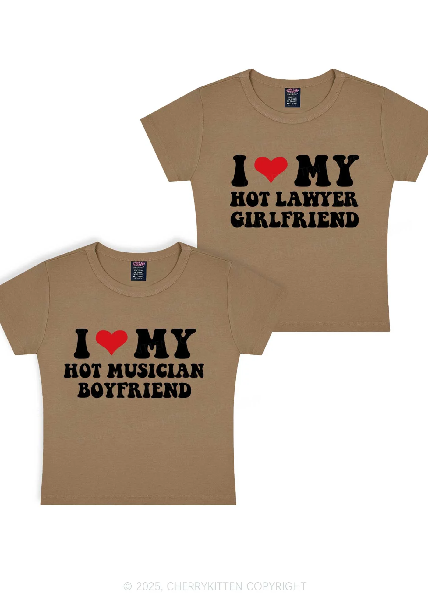 Custom My Hot Lawyer GF Y2K Valentine's Day Baby Tee Cherrykitten - Image 12