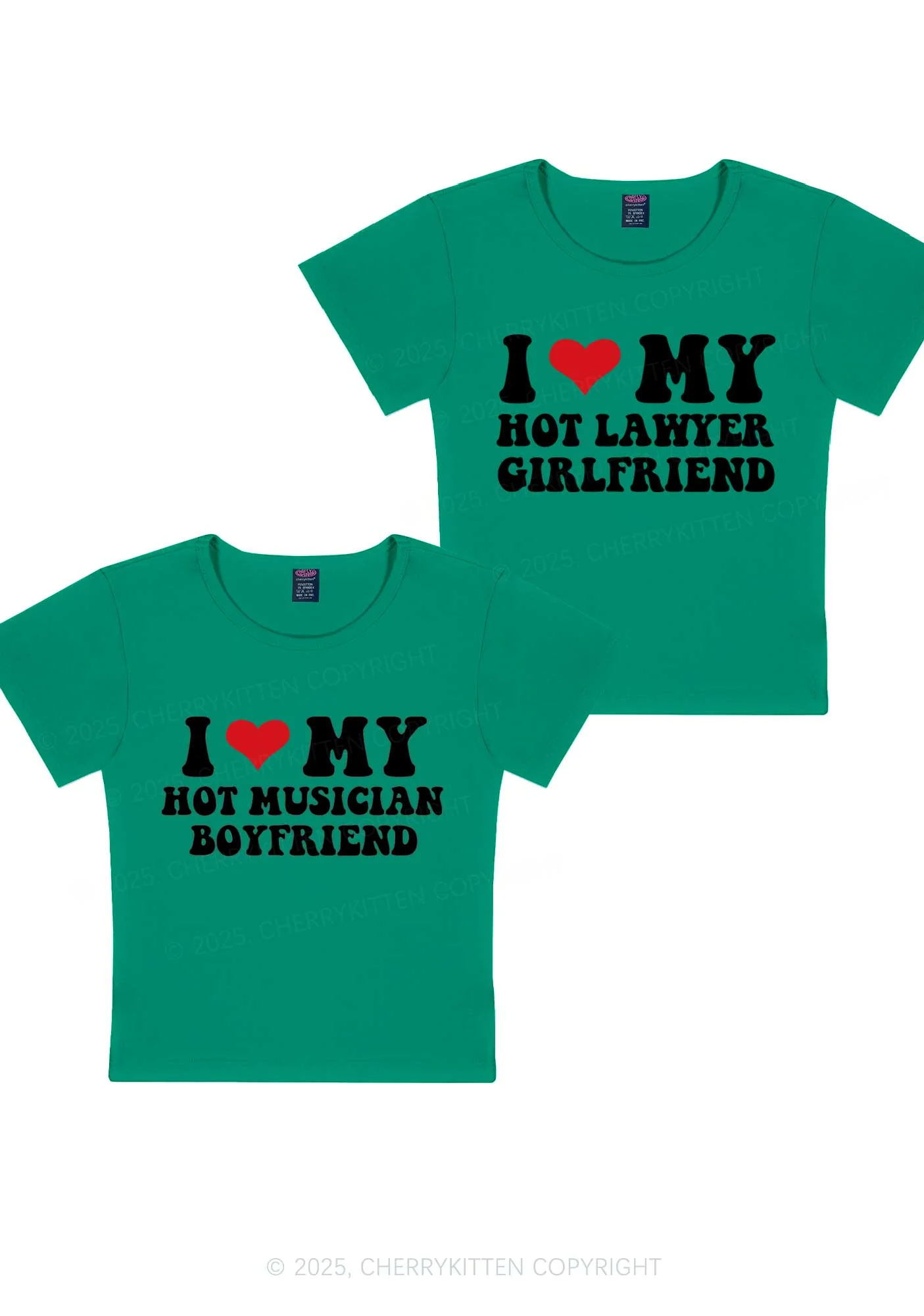 Custom My Hot Lawyer GF Y2K Valentine's Day Baby Tee Cherrykitten - Image 13