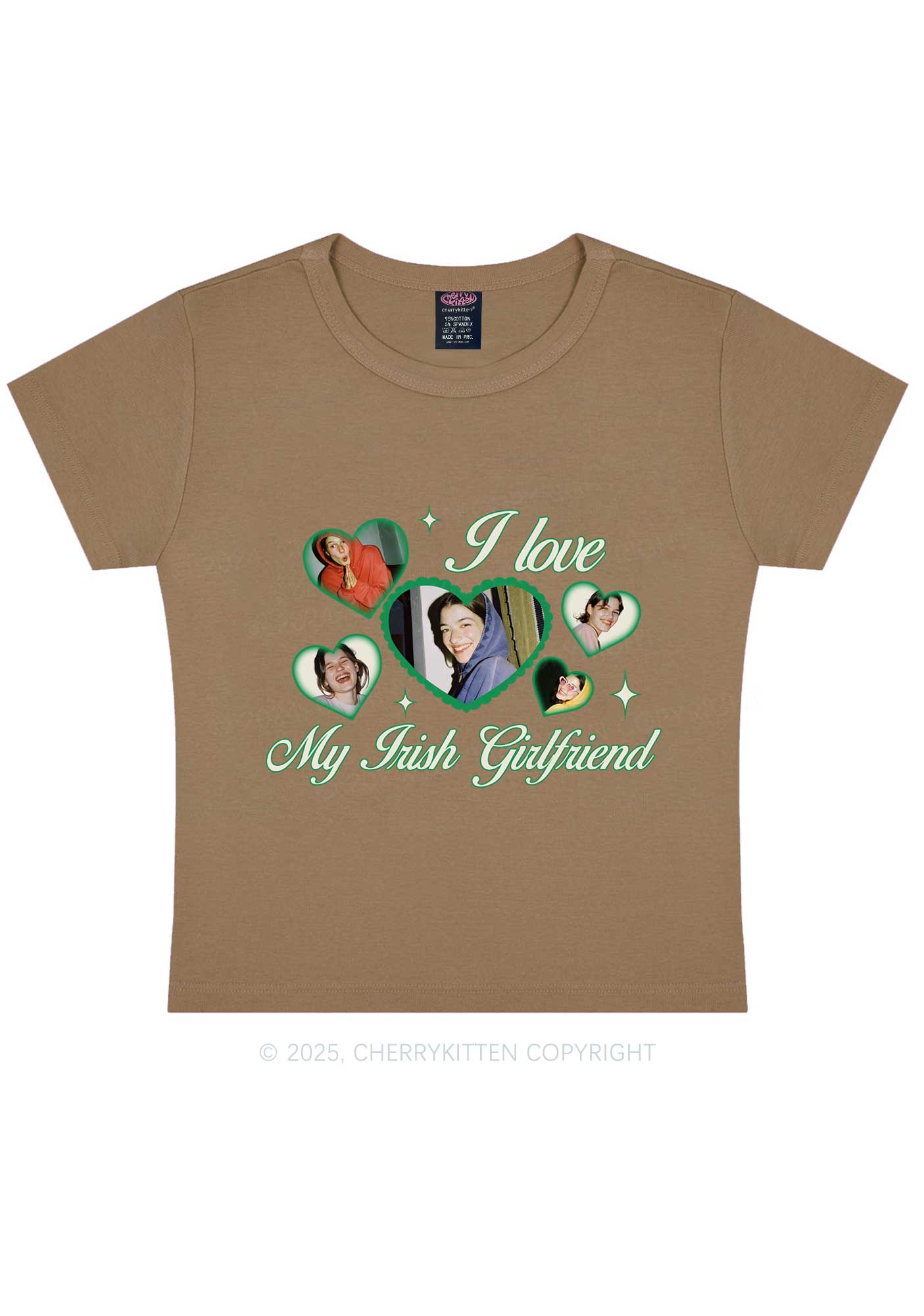 Custom My Irish Girlfriend St Patricks Y2K Baby Tee Cherrykitten - Image 10