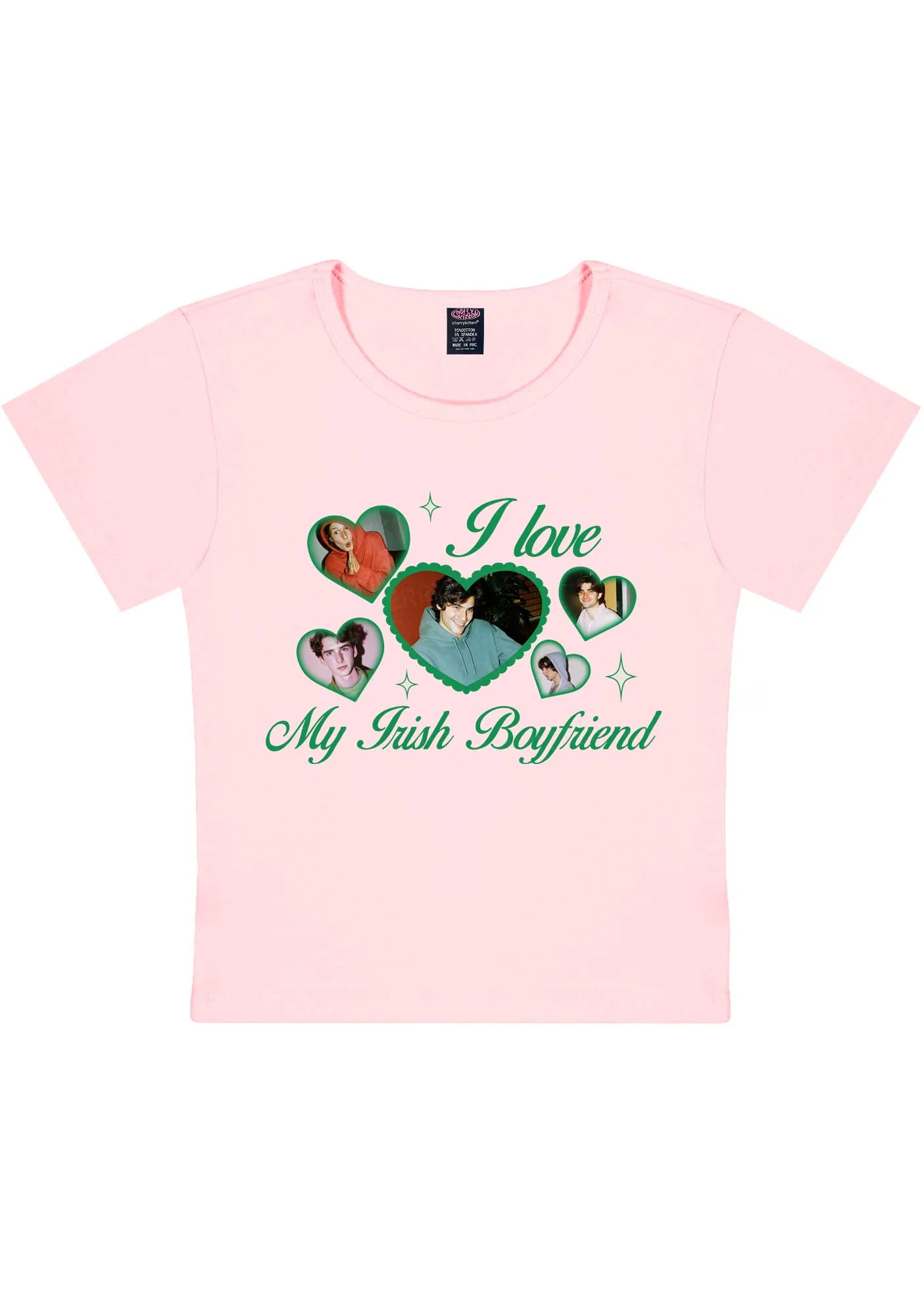 Custom My Irish Girlfriend St Patricks Y2K Baby Tee Cherrykitten - Image 11