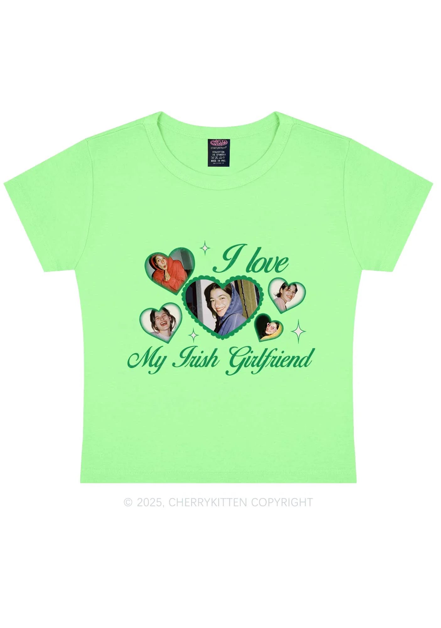 Custom My Irish Girlfriend St Patricks Y2K Baby Tee Cherrykitten - Image 12