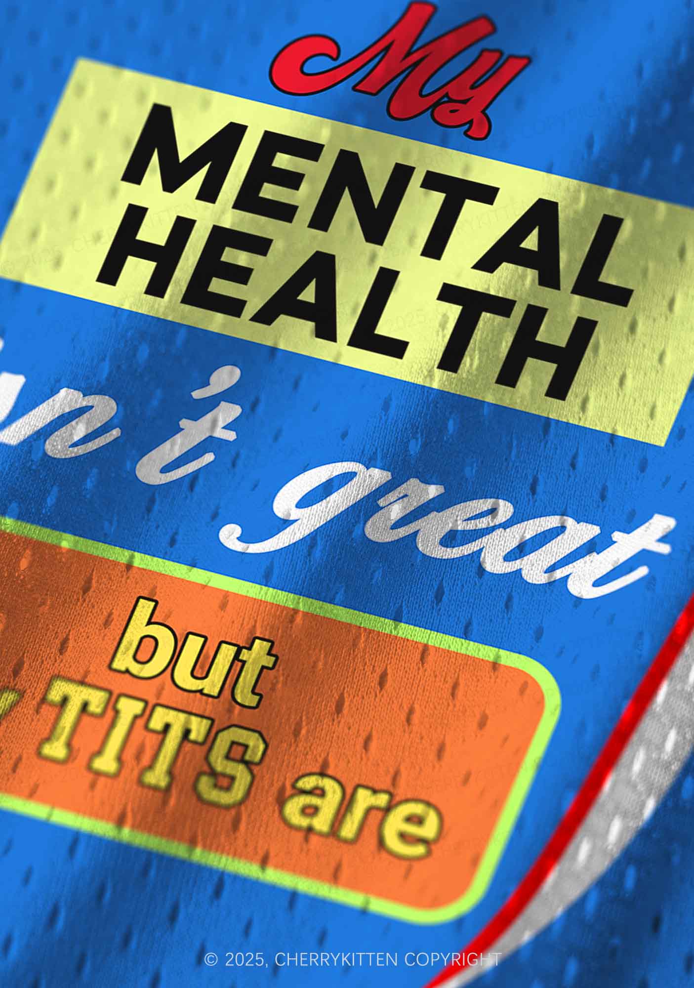 Custom My Mental Health Isnt Great Y2K Sport Jersey Tank Cherrykitten - Image 4