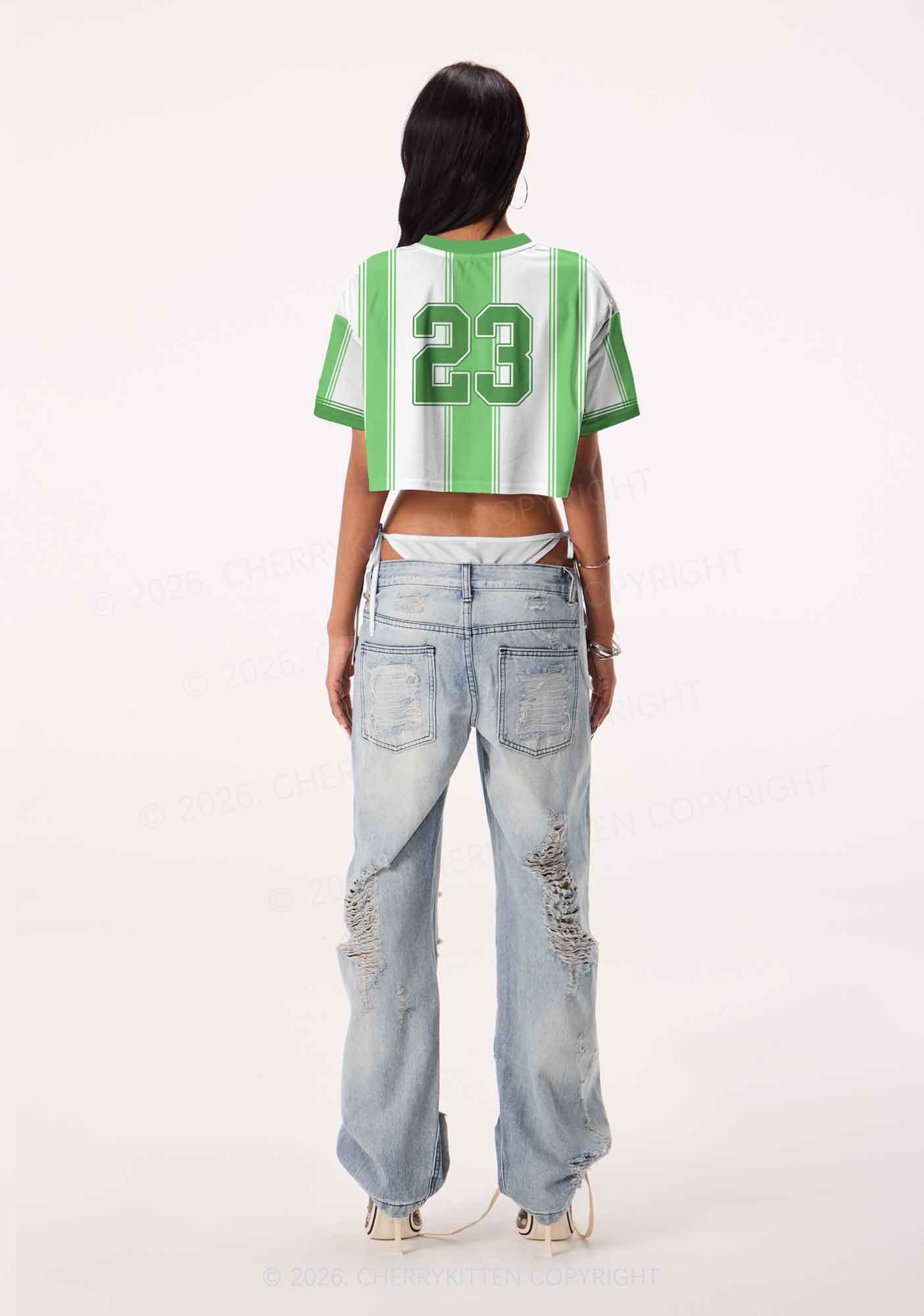 Custom My Puxxy Tastes Like Shamrock St Patricks Y2K Crop Sport Jersey Shirts Cherrykitten - Image 4