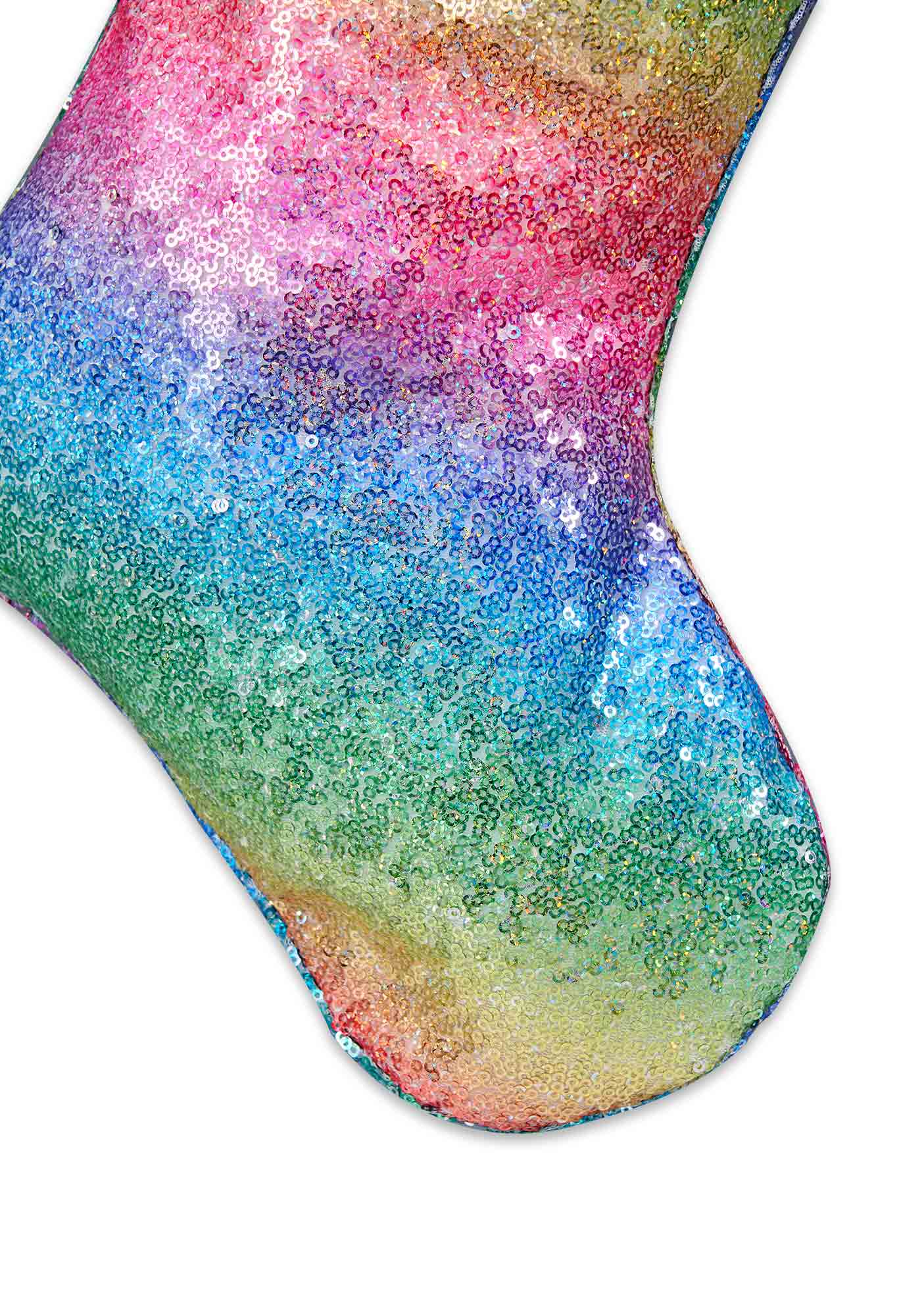 Custom Name Colorful Sequin Y2K Christmas Stockings Cherrykitten - Image 8