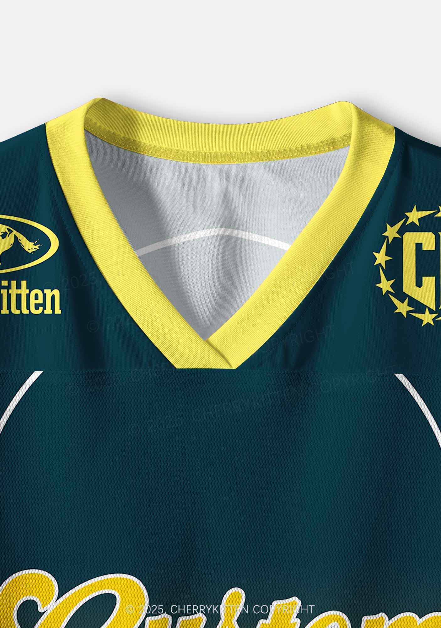 Custom Name Gradient Navy Y2K Crop Sport Jersey Shirts Cherrykitten - Image 6