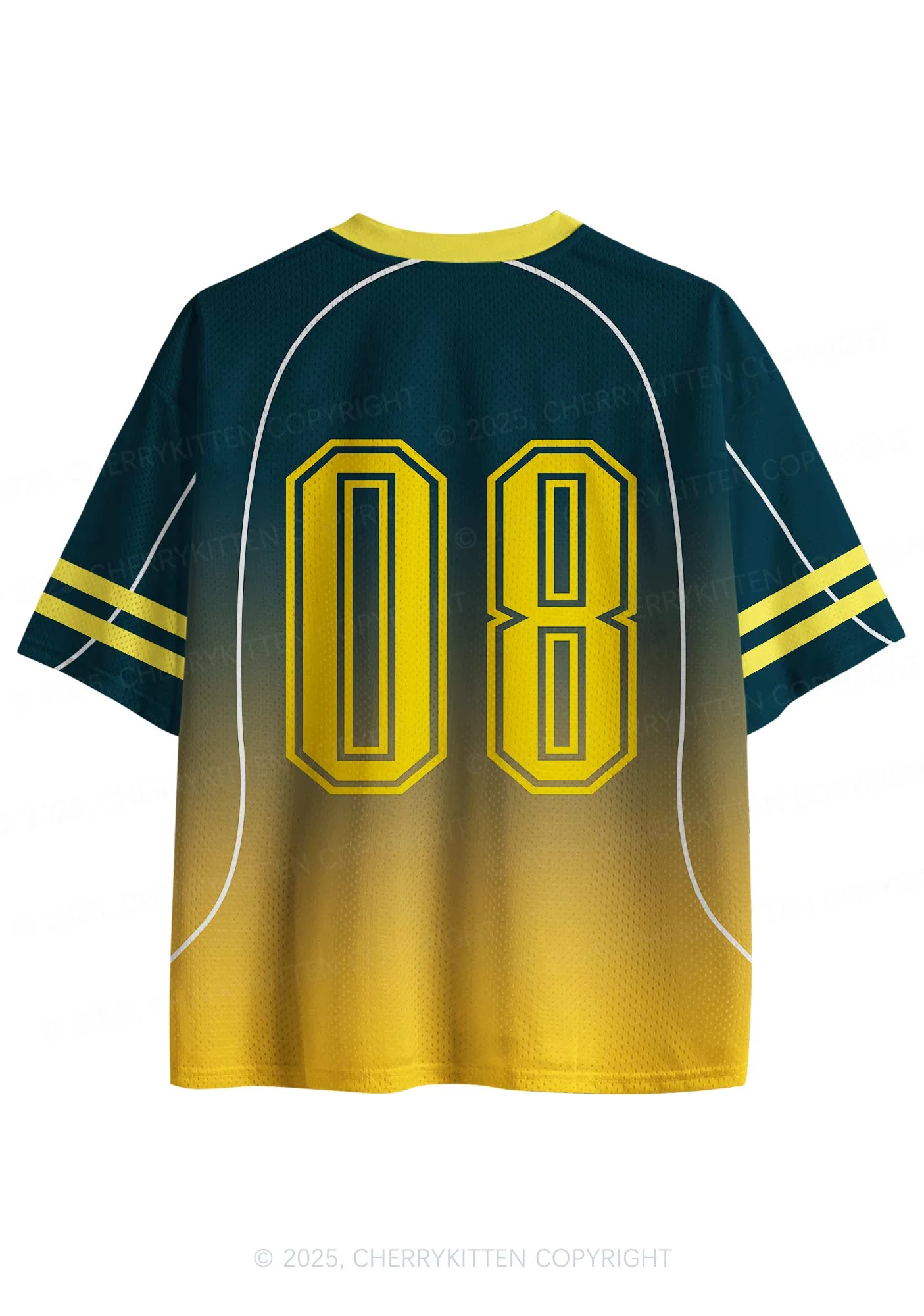 Custom Name Gradient Navy Y2K Sport Jersey Shirts Cherrykitten - Image 2