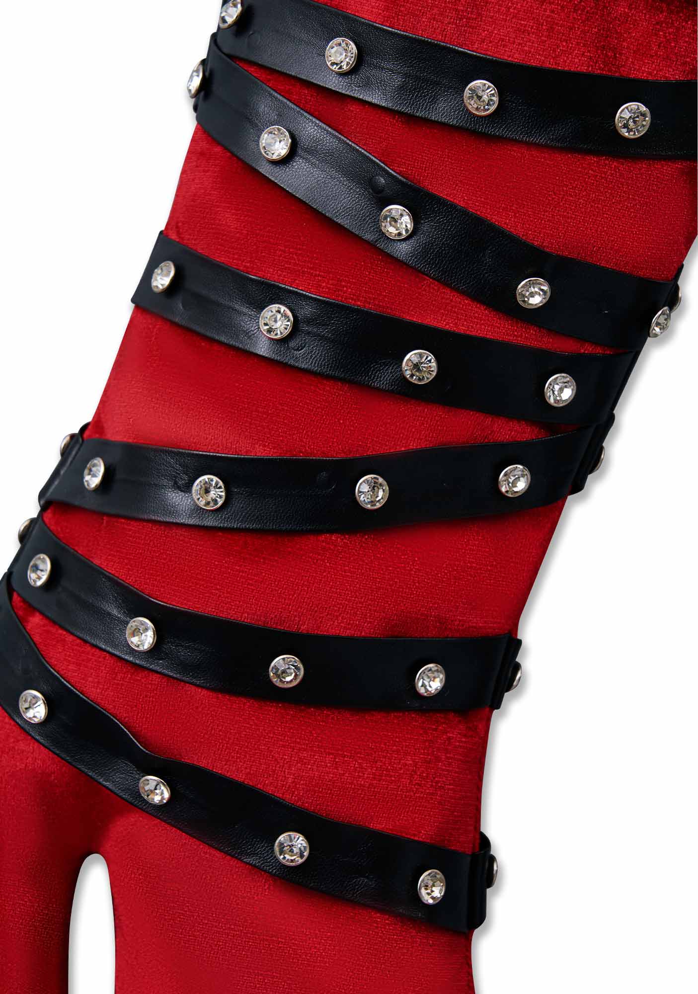 Custom Name Red High Heels Y2K Christmas Stockings Cherrykitten - Image 8