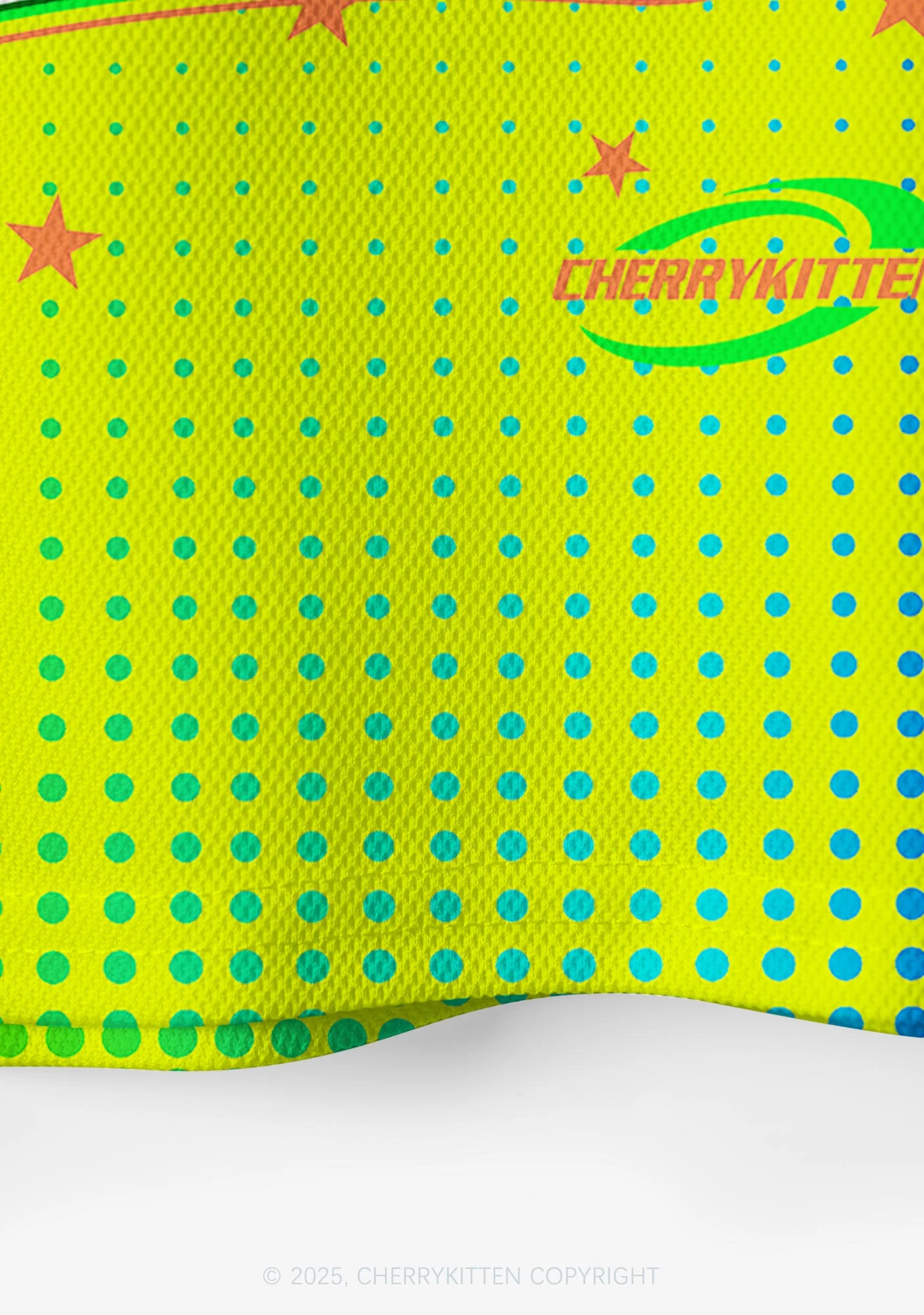 Custom Neon Yellow Ketamxxe Y2K Crop Sport Jersey Shirts Cherrykitten - Image 5