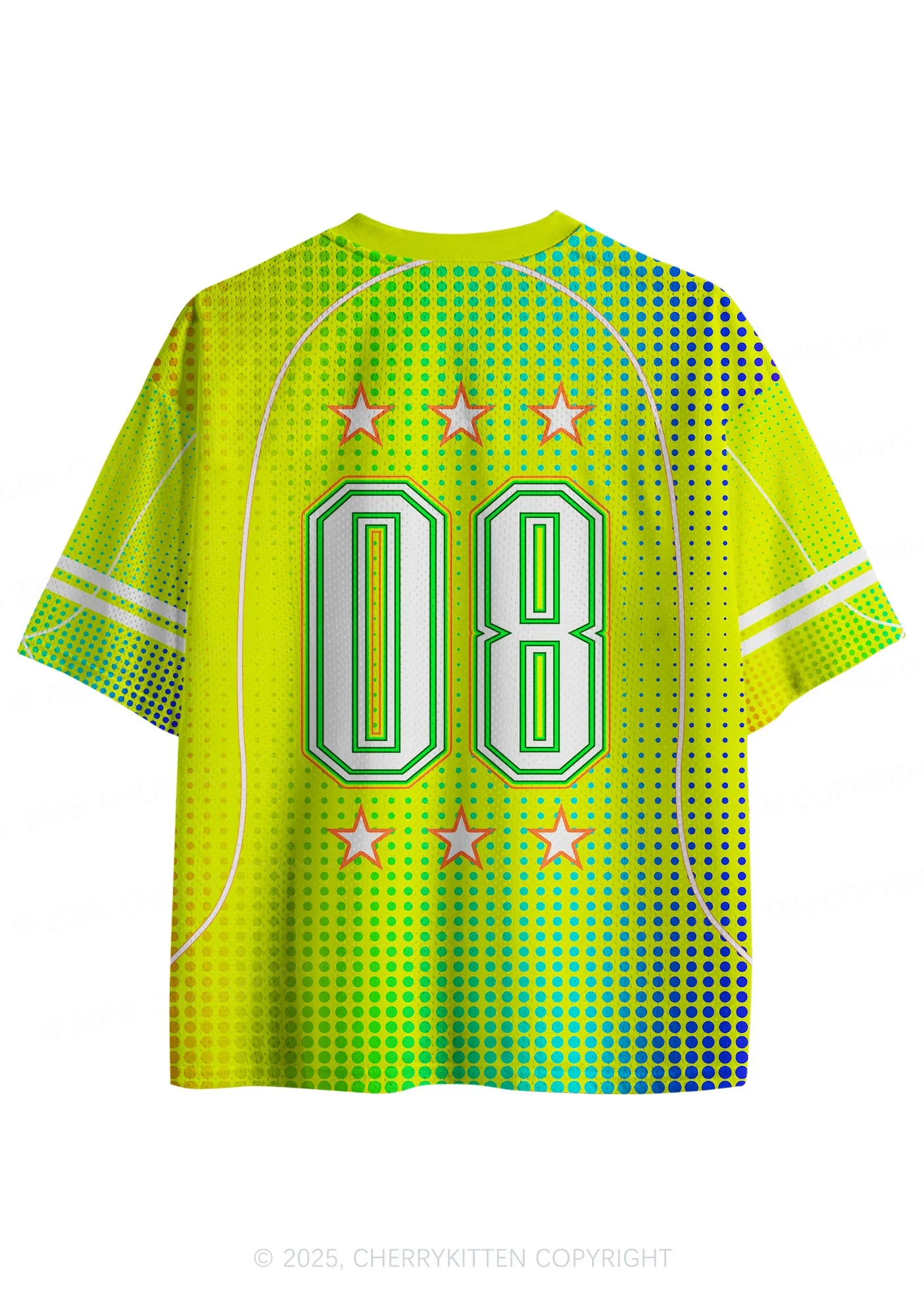 Custom Neon Yellow Ketamxxe Y2K Sport Jersey Shirts Cherrykitten - Image 2