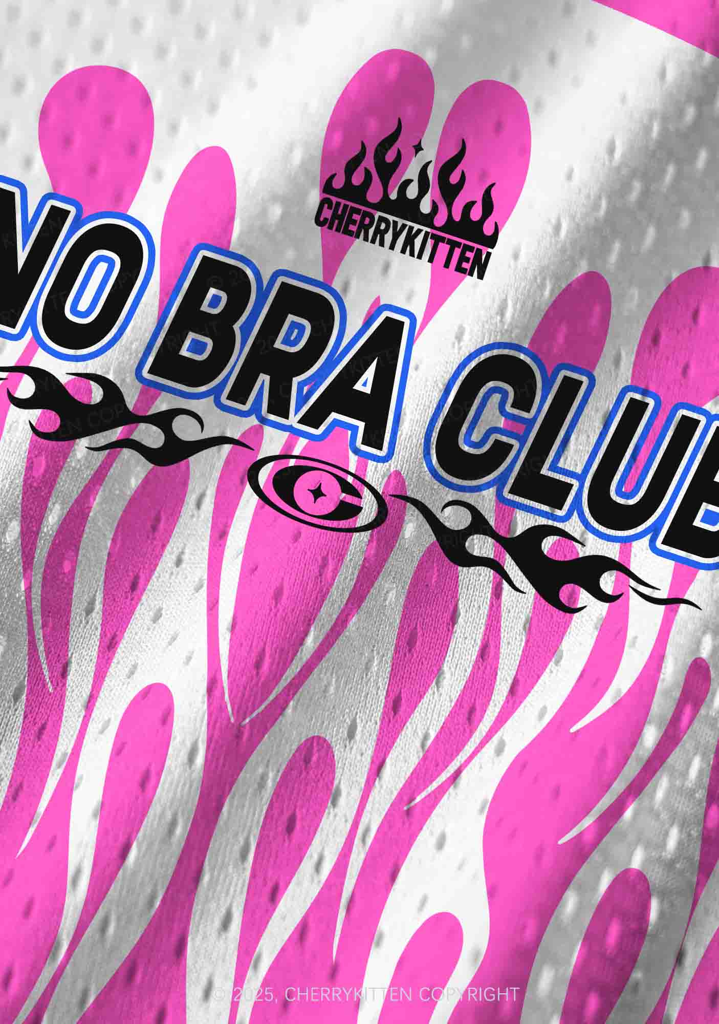Custom No Bra Club Y2K Sport Jersey Tank Cherrykitten - Image 3