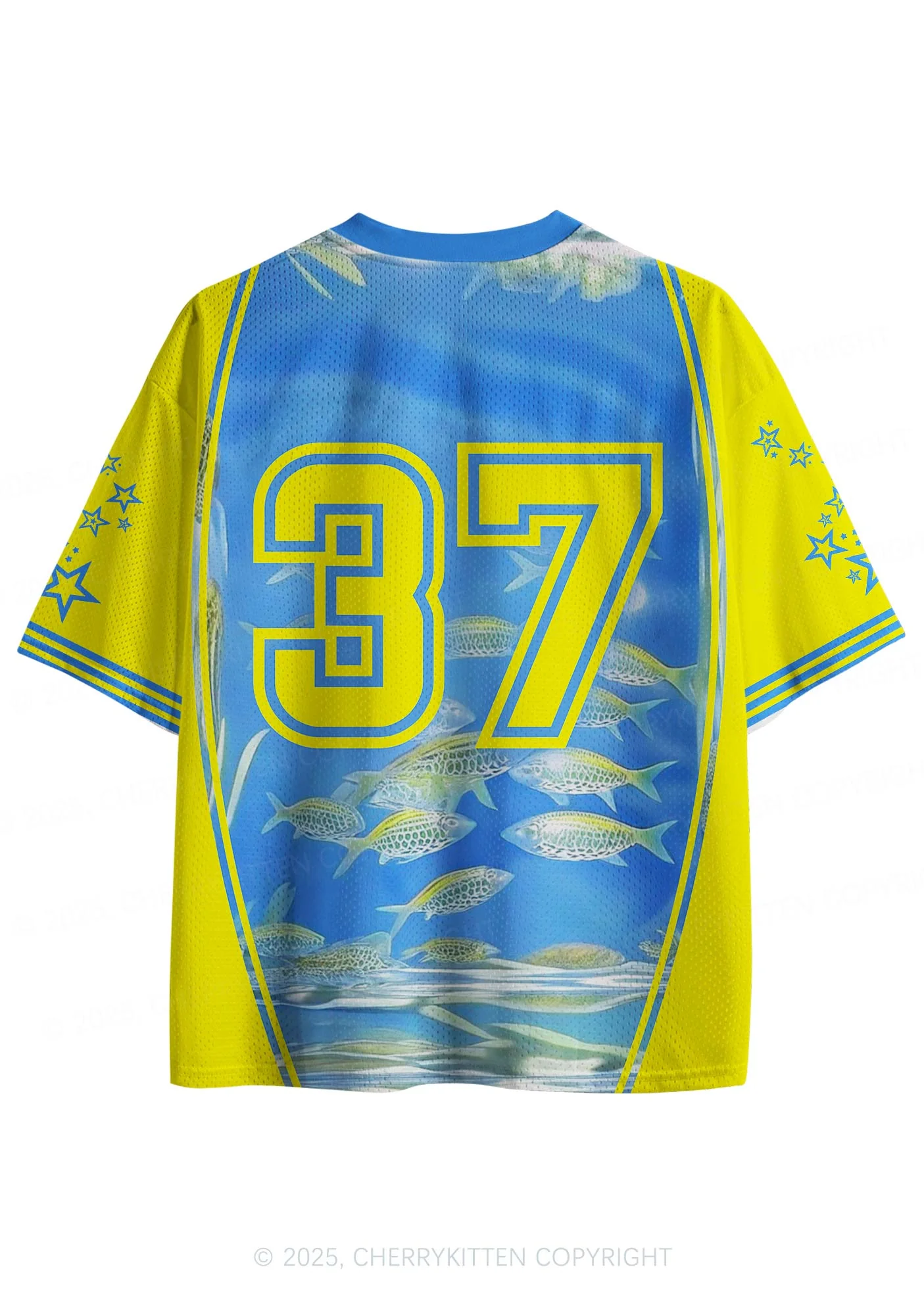 Custom Undersea Fish Y2K Sport Jersey Shirts Cherrykitten - Image 2