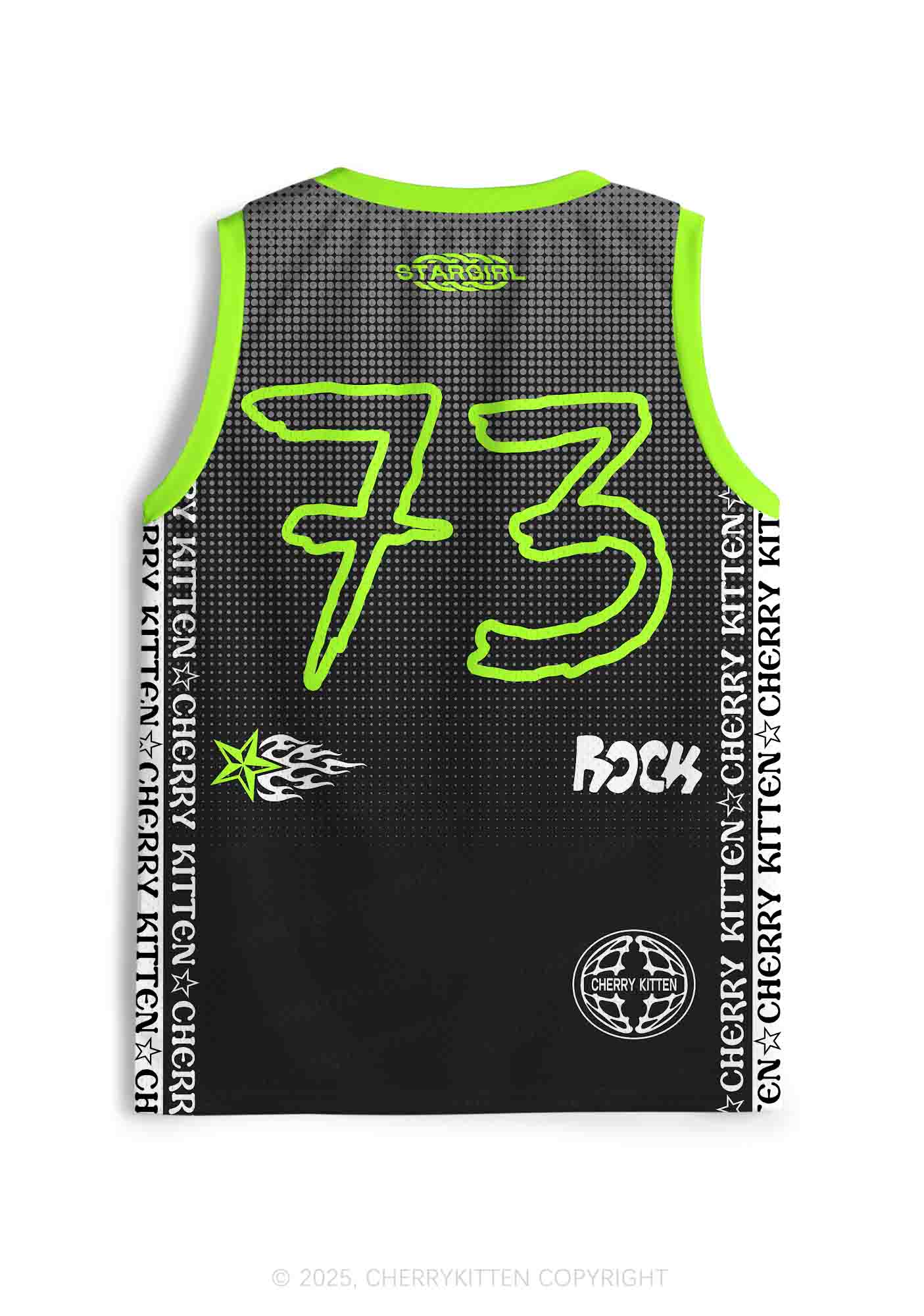 Custom Only Date Rockstars Guitars Y2K Sport Jersey Tank Cherrykitten - Image 3