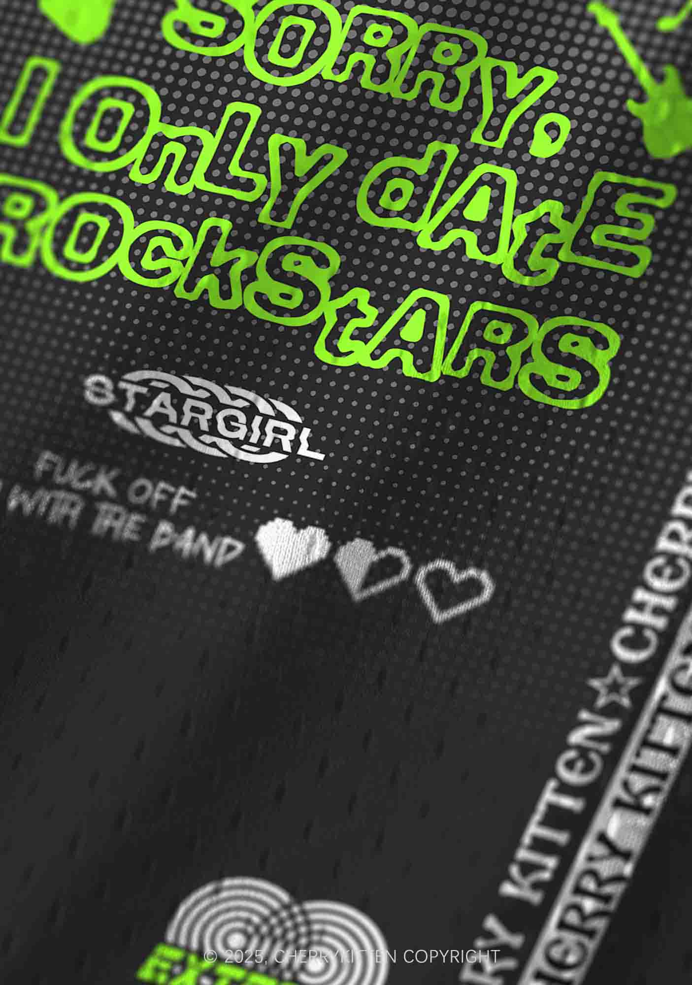 Custom Only Date Rockstars Guitars Y2K Sport Jersey Tank Cherrykitten - Image 4
