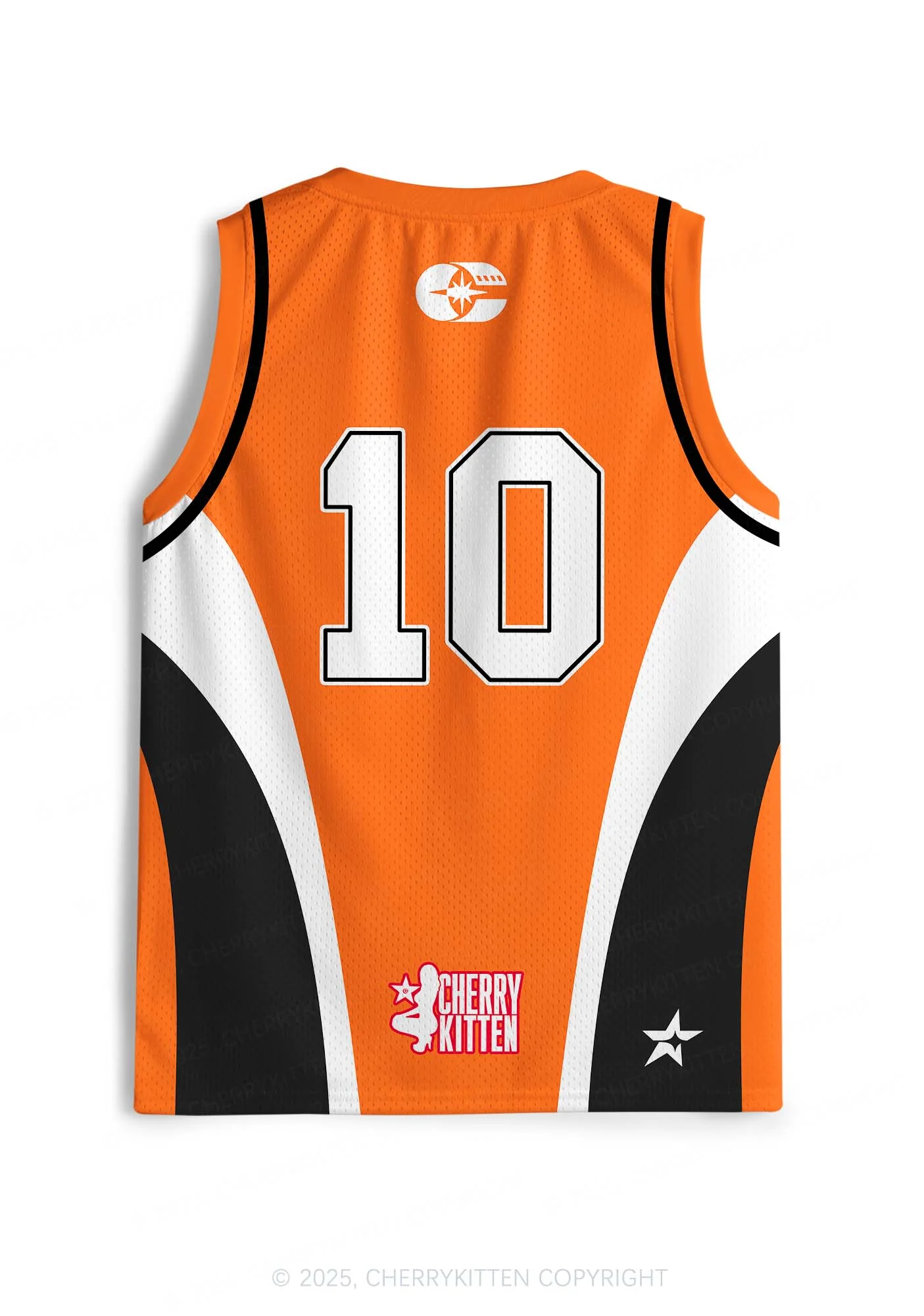 Custom Orange Choke Me Y2K Sport Jersey Tank Cherrykitten - Image 2