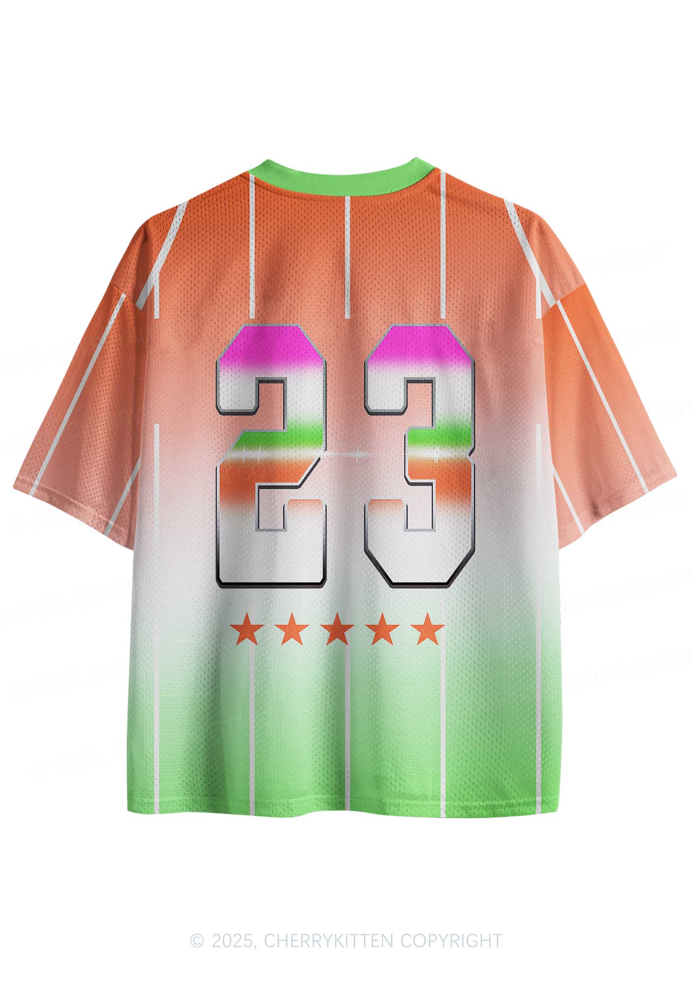 Custom Orange Freak Y2K Sport Jersey Shirts Cherrykitten - Image 2