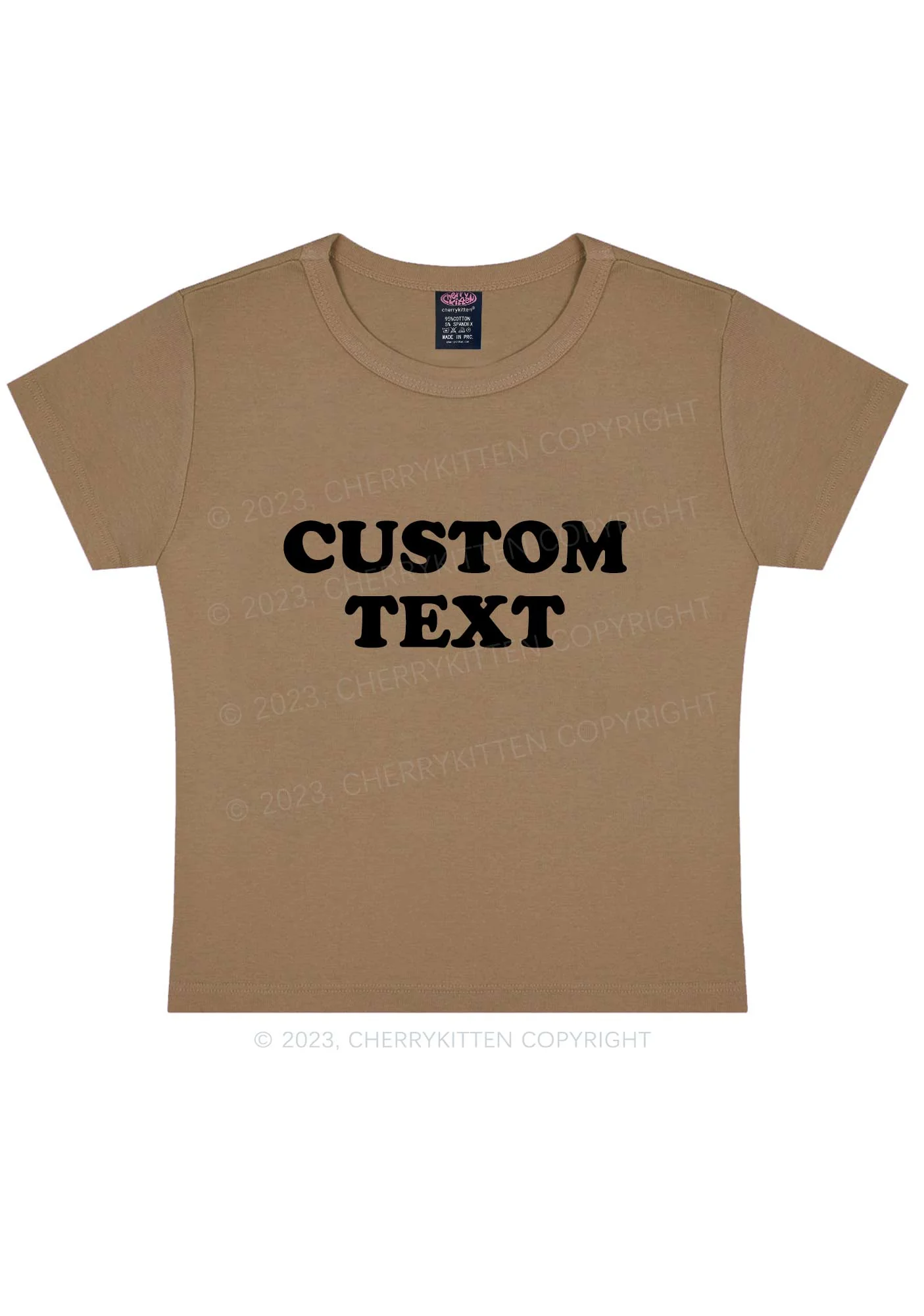 Custom Personalized Text Y2K Baby Tee - Image 11