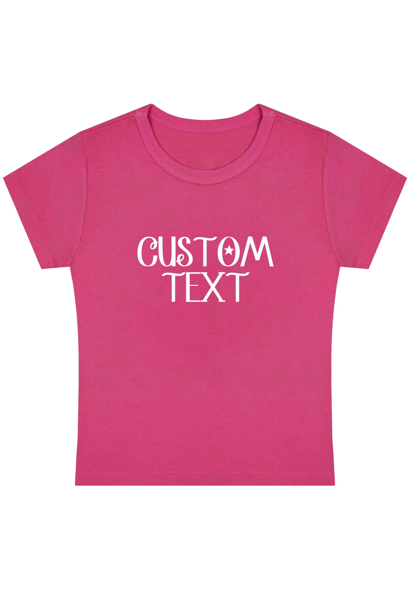 Custom Personalized Text Y2K Baby Tee - Image 8