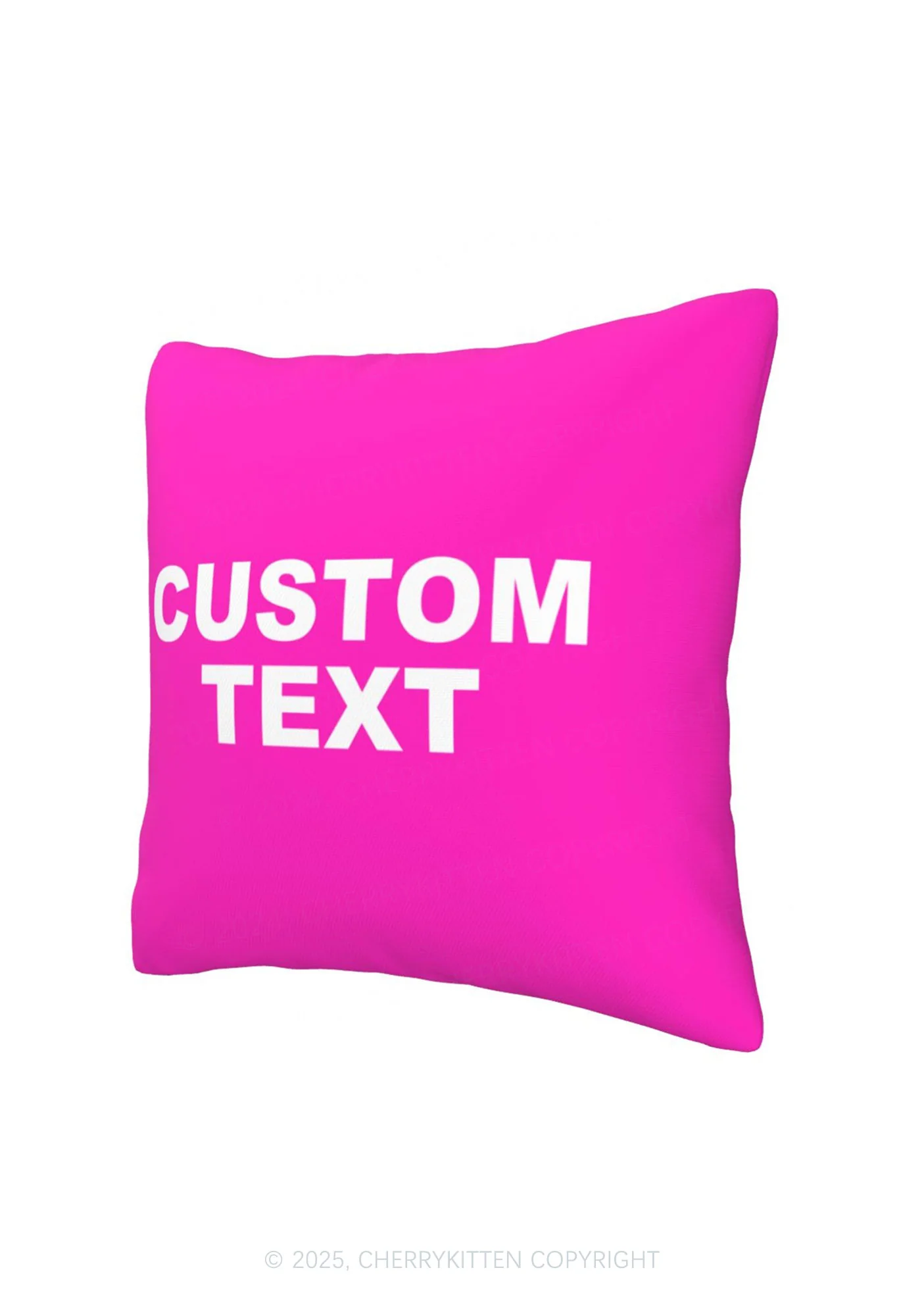 Custom Personalized Text Y2K Throw Pillow Cover Cherrykitten - Image 9