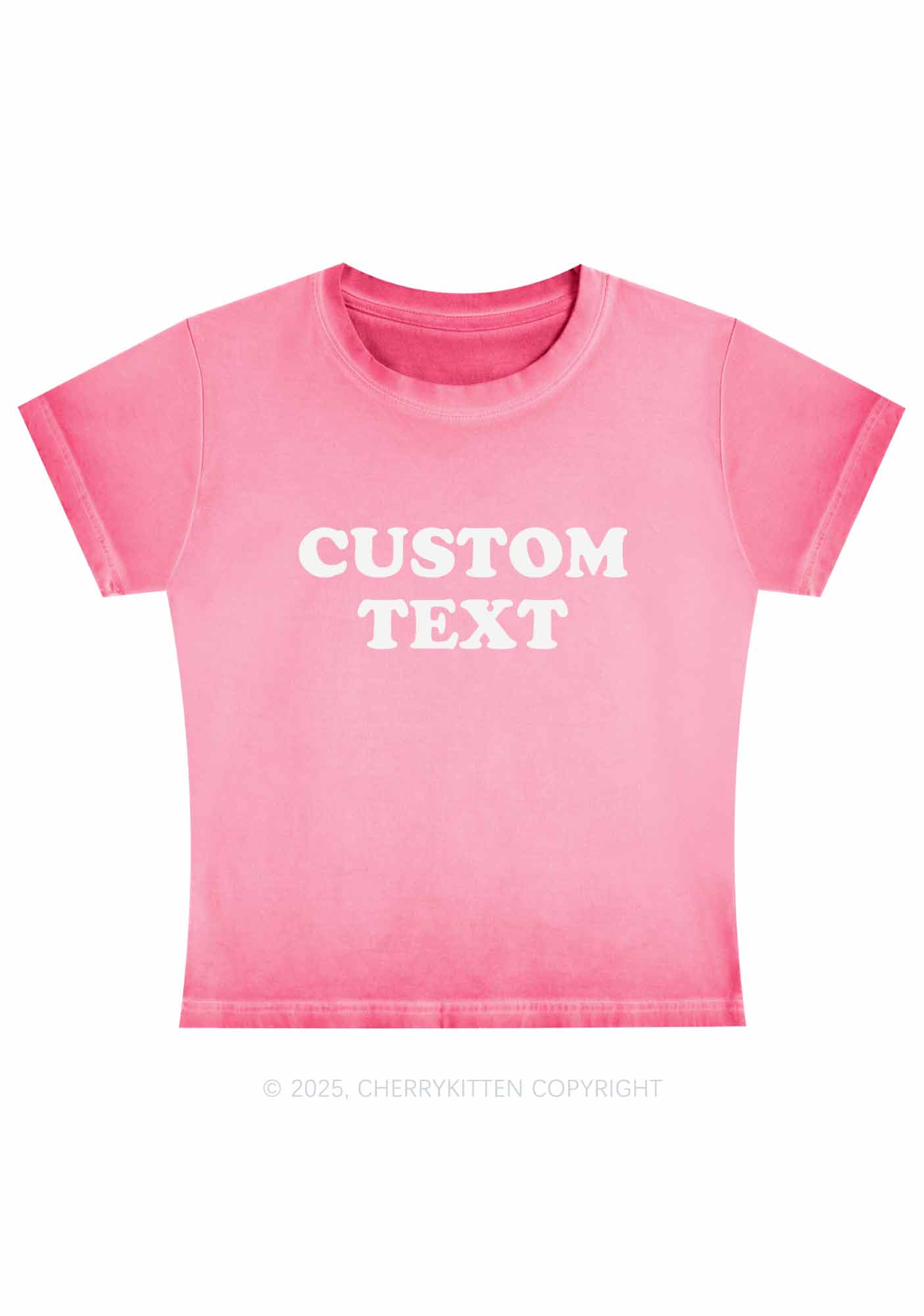 Custom Personalized Text Y2K Vintage Classic Tee Cherrykitten - Image 4