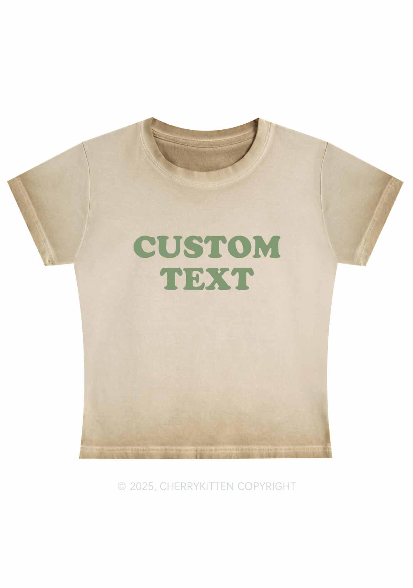 Custom Personalized Text Y2K Vintage Classic Tee Cherrykitten - Image 5