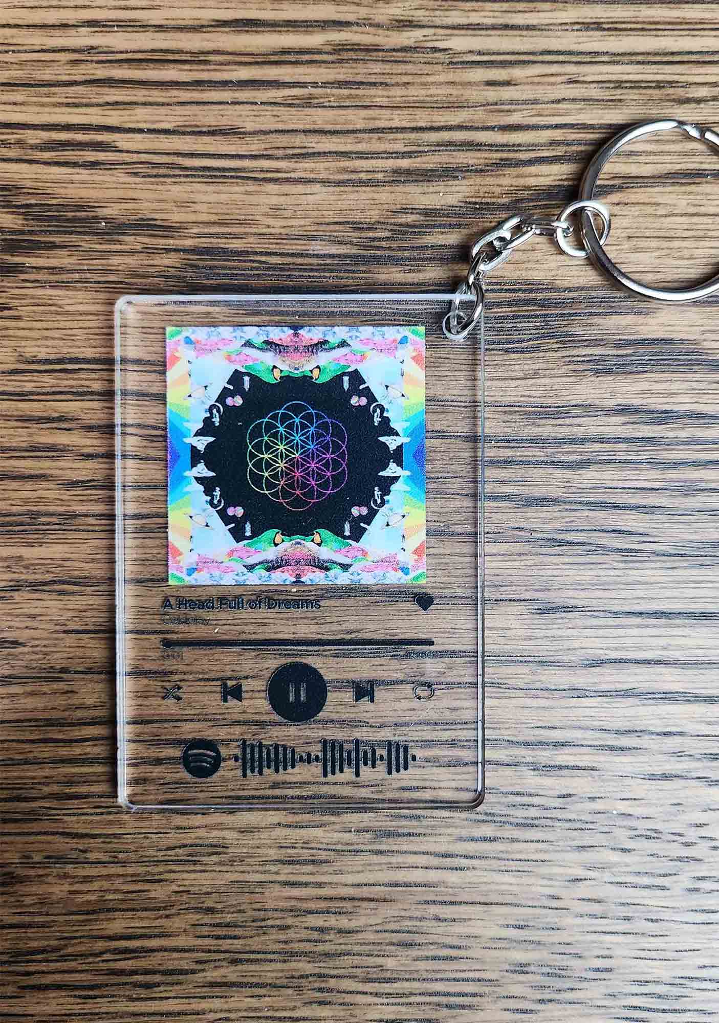 Custom Photo&Spotify Code Music Keyring - Image 3