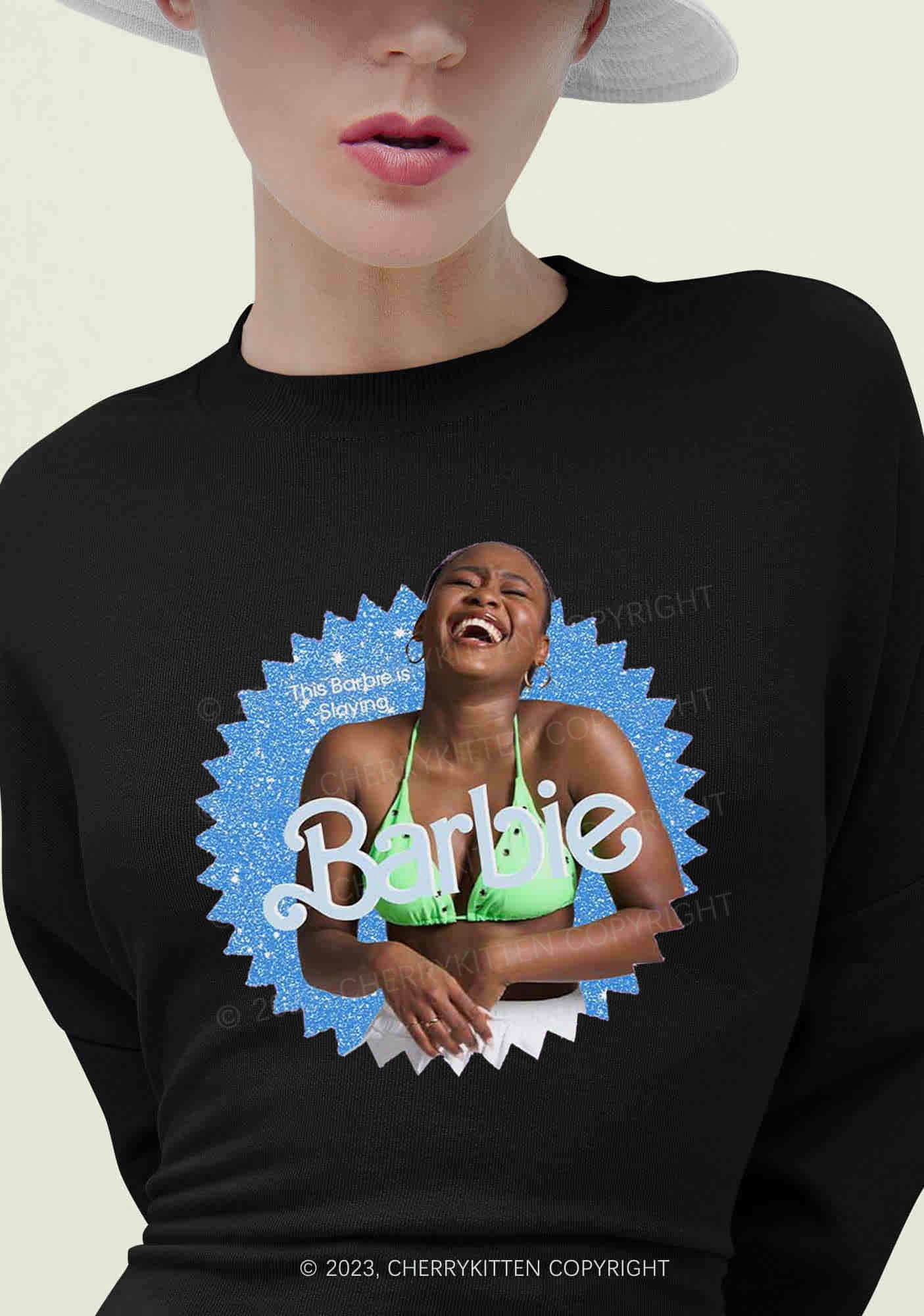 Custom Photo&Text Y2K Sweatshirt Cherrykitten - Image 4
