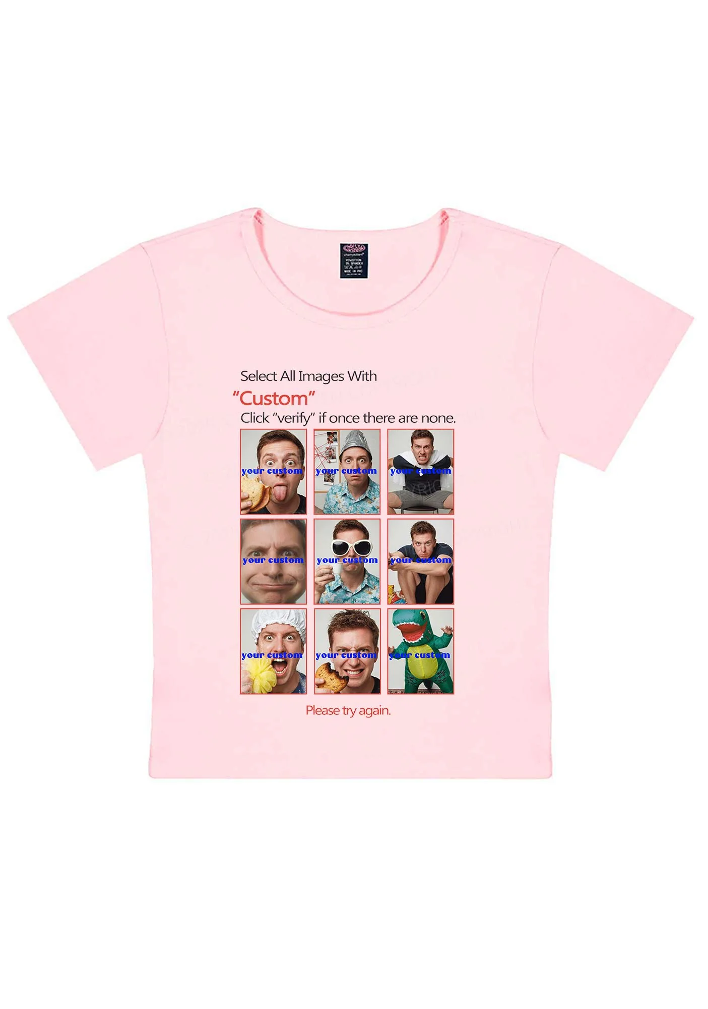 Custom Photo Verification Code Y2K Baby Tee Cherrykitten - Image 11