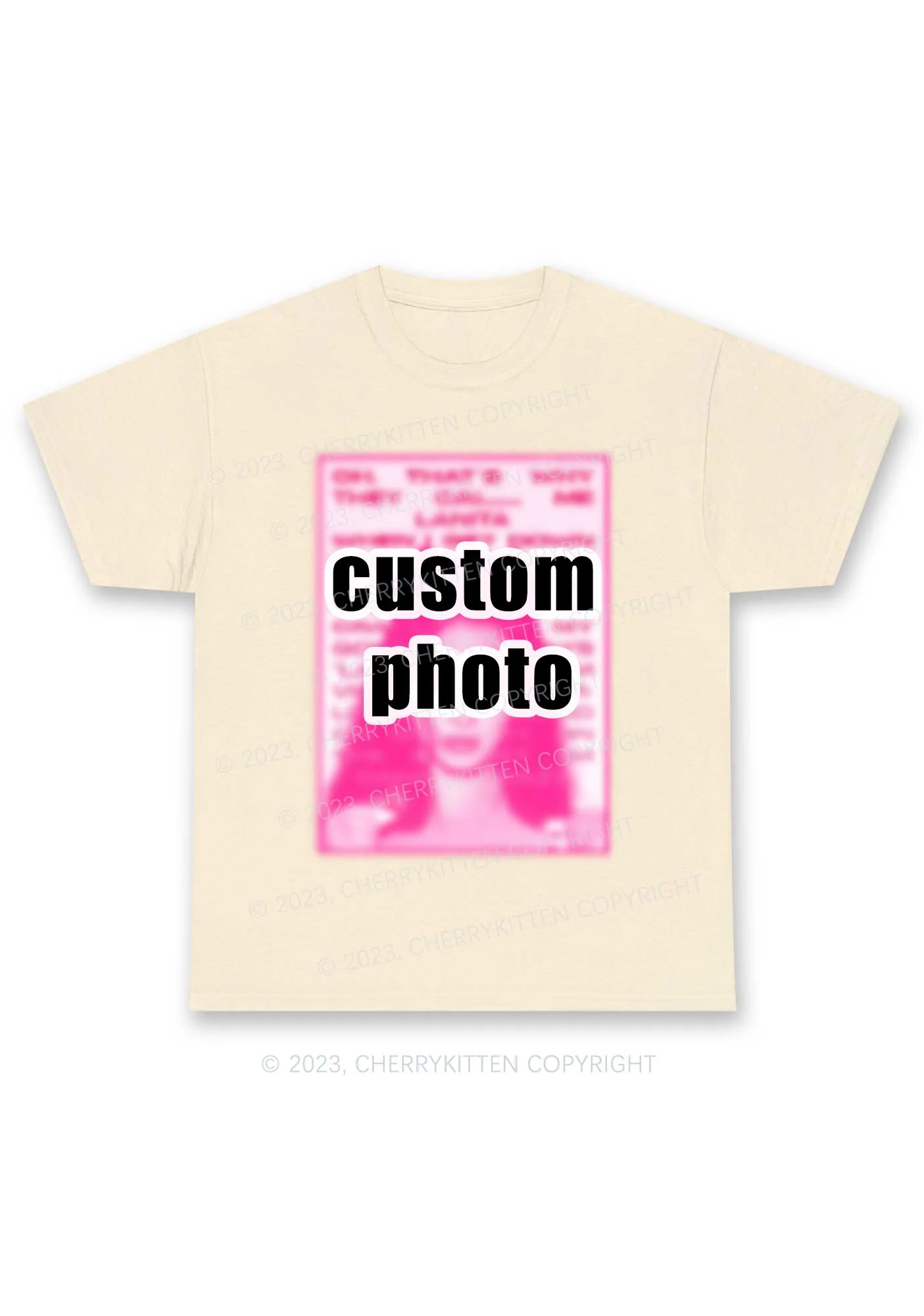 Custom Photo Y2K Chunky Shirt Cherrykitten - Image 4