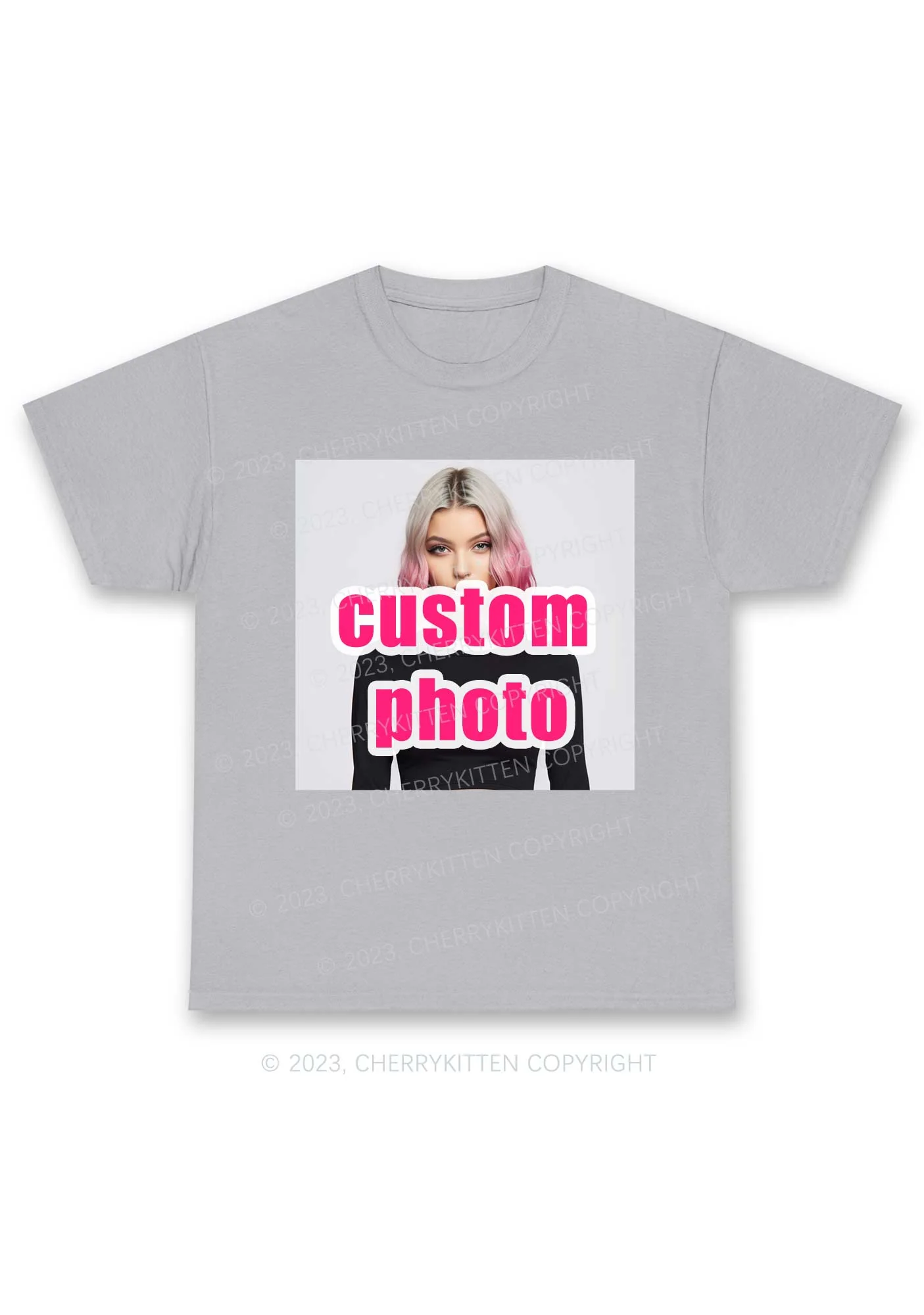 Custom Photo Y2K Chunky Shirt Cherrykitten - Image 6