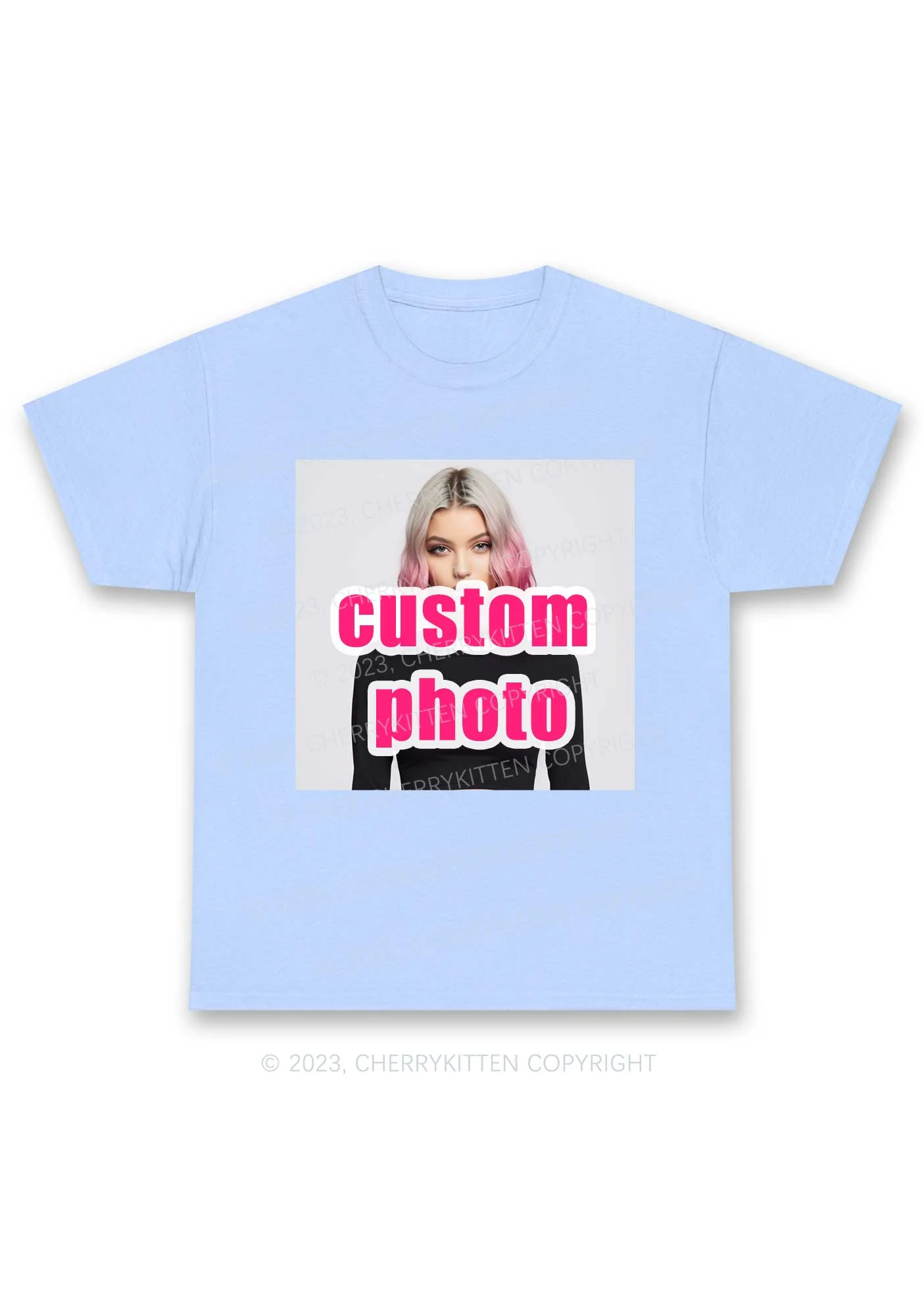 Custom Photo Y2K Chunky Shirt Cherrykitten - Image 7