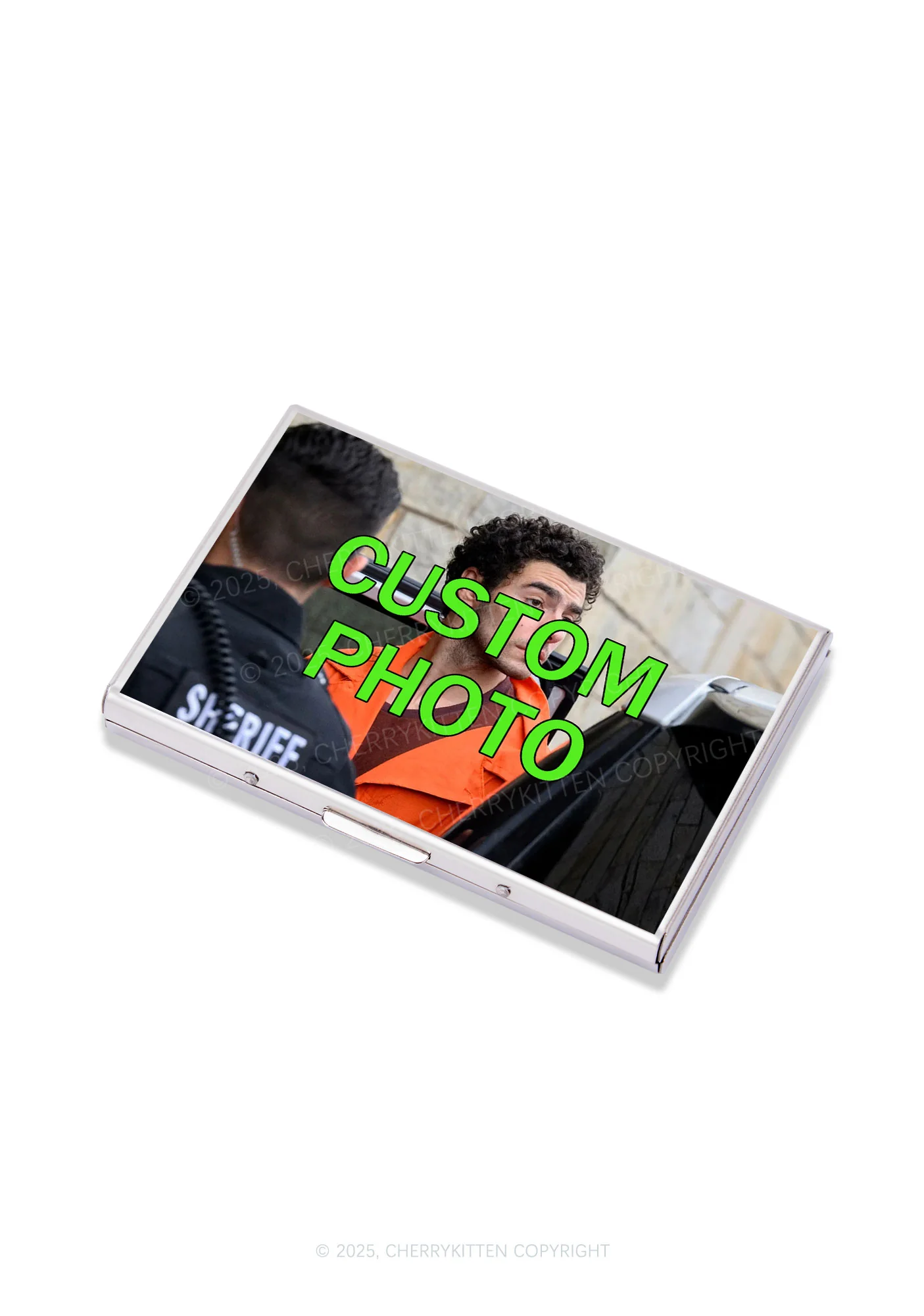 Custom Photo Y2K Mirror Cigarette Case Cherrykitten - Image 5