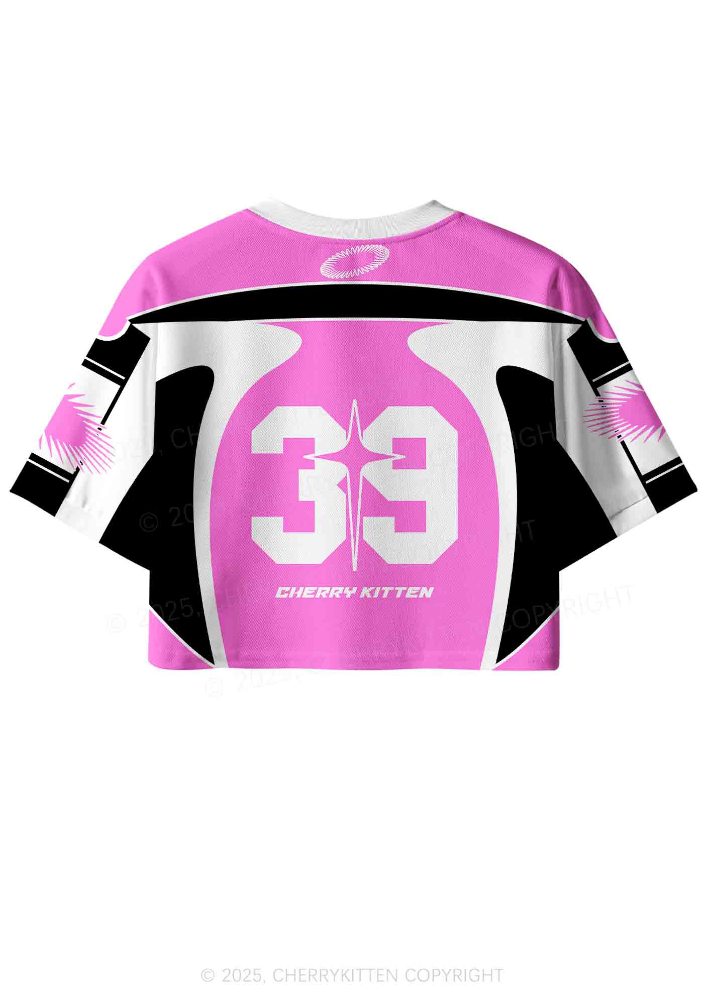 Custom Pink Alpha Male Y2K Crop Sport Jersey Shirts Cherrykitten - Image 3
