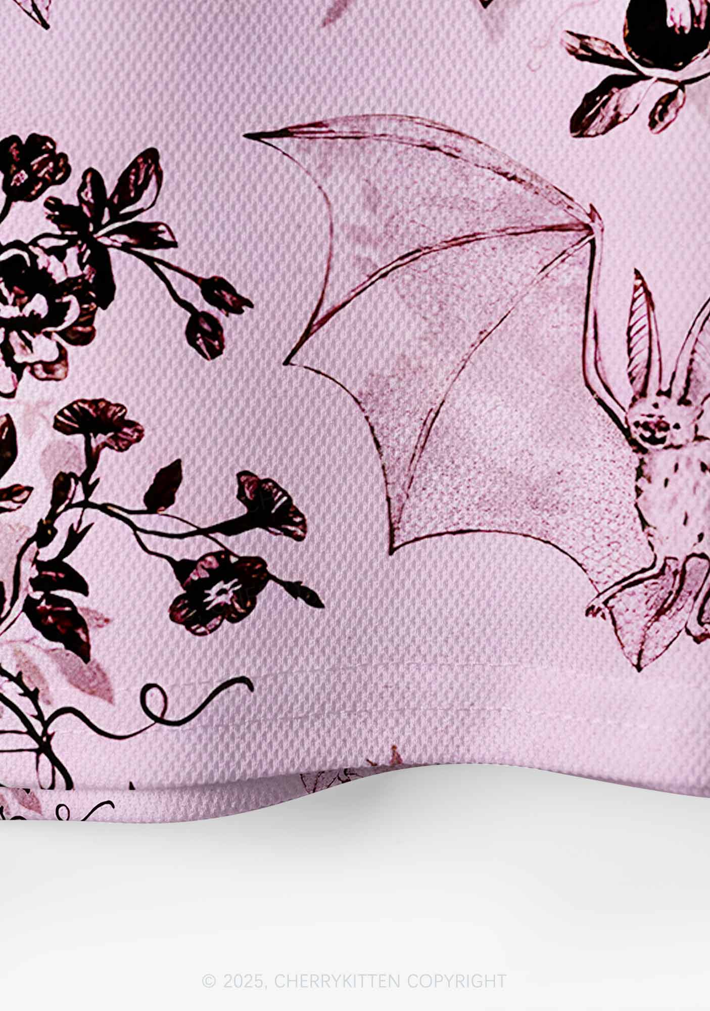 Custom Pink Bat Y2K Crop Sport Jersey Shirts Cherrykitten - Image 4