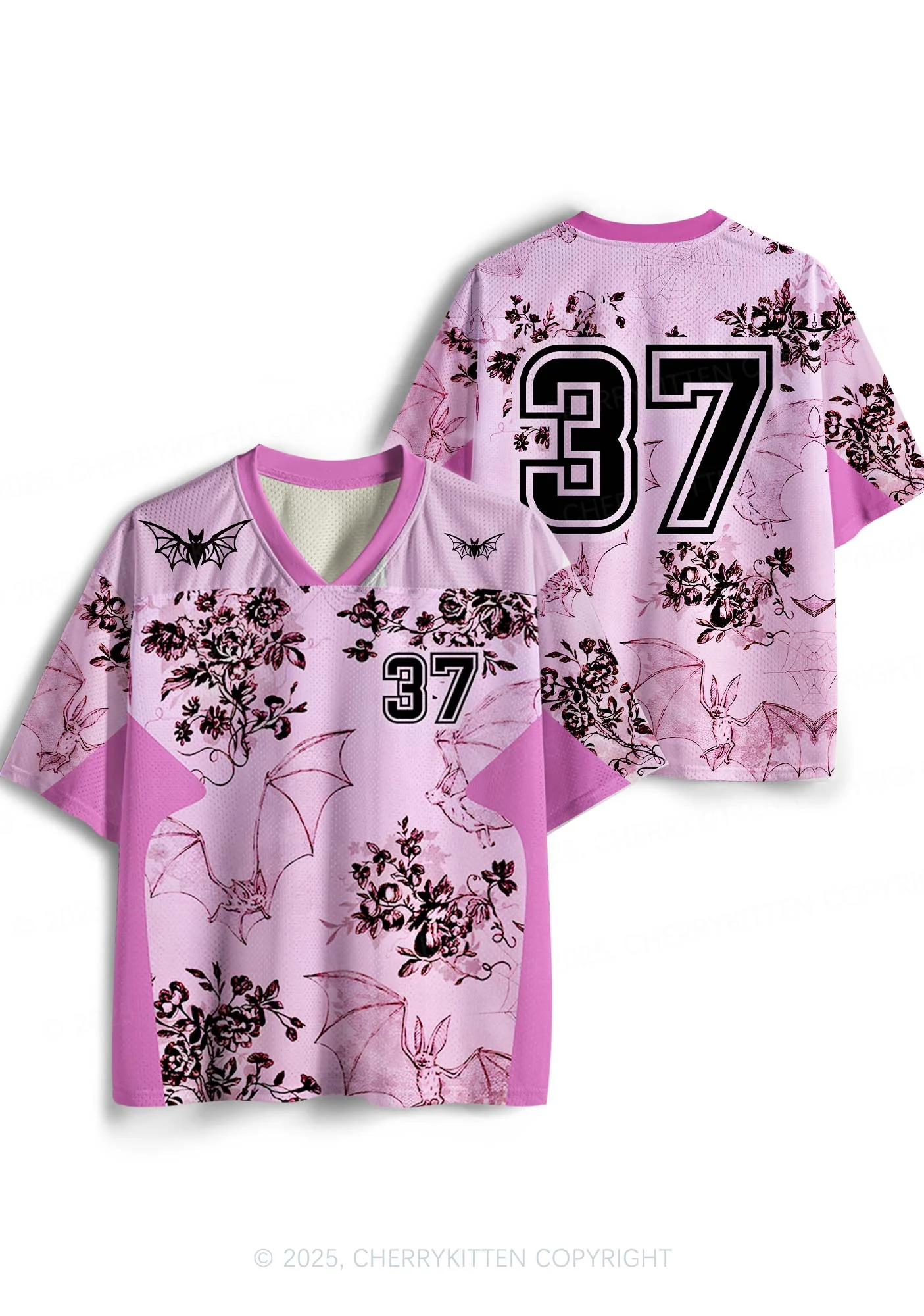Custom Pink Bat Y2K Sport Jersey Shirts Cherrykitten - Image 3