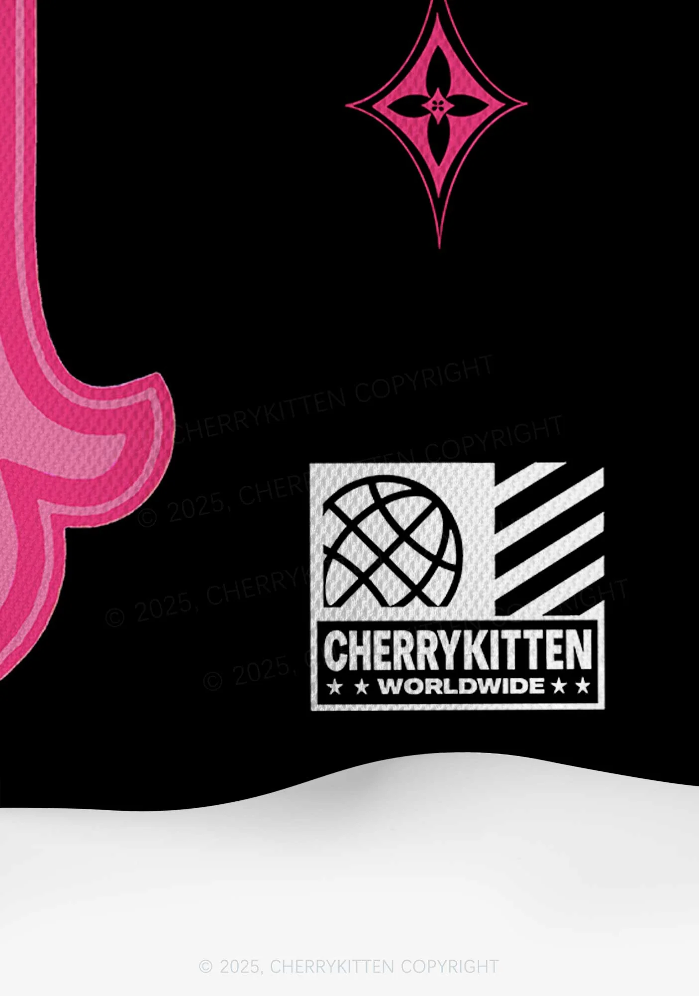 Custom Pink Cross Y2K Crop Sport Jersey Shirts Cherrykitten - Image 5