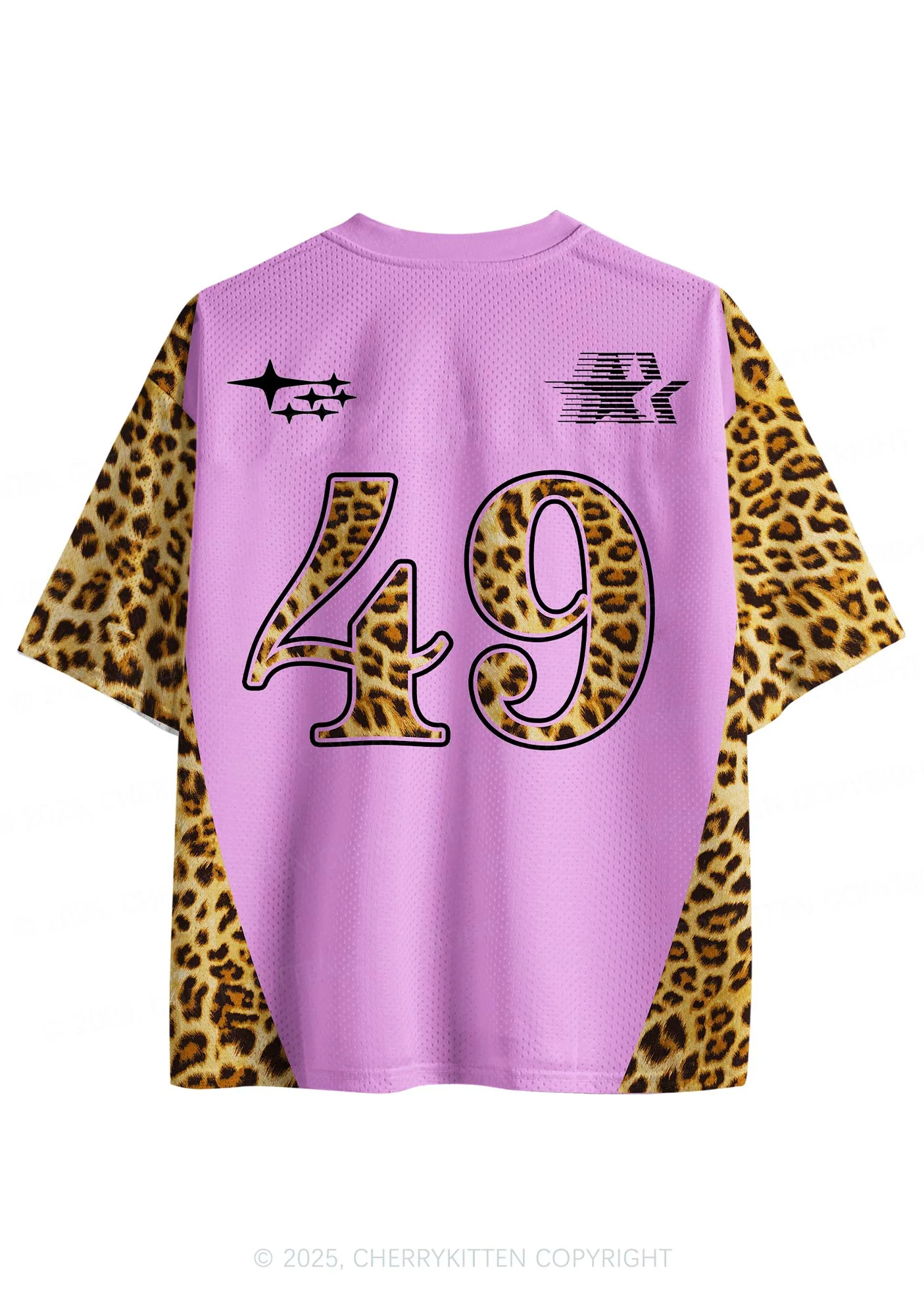 Custom Pink Cxxt Leopard Y2K Sport Jersey Shirts Cherrykitten - Image 2