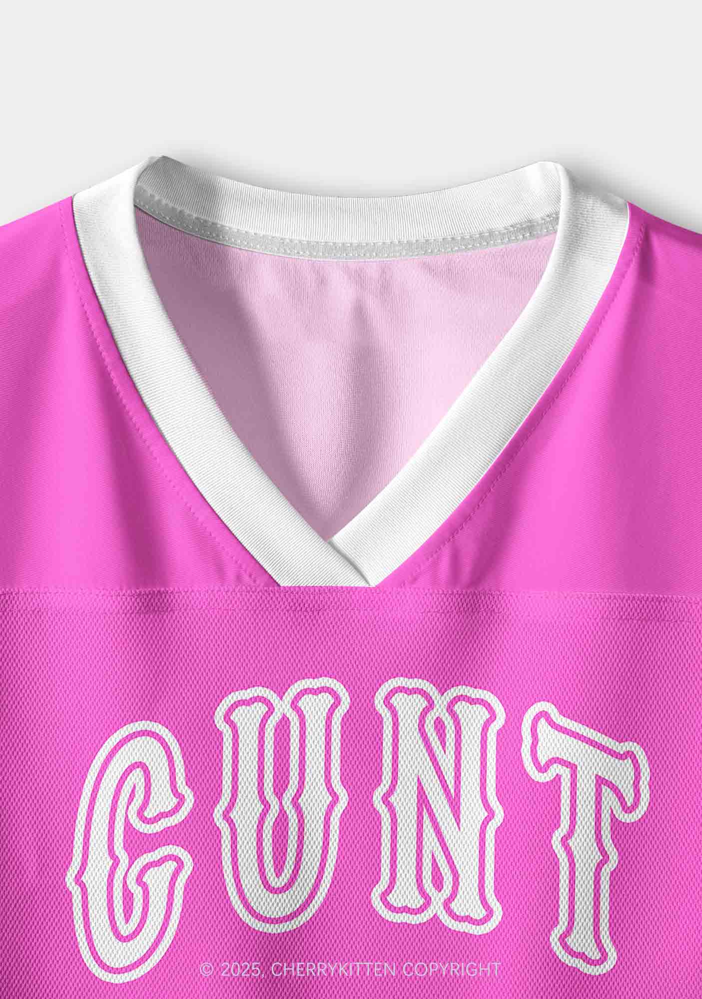 Custom Pink Cxxt Y2K Crop Sport Jersey Shirts Cherrykitten - Image 3