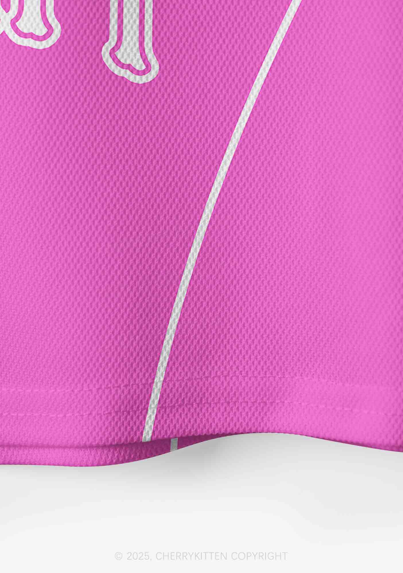 Custom Pink Cxxt Y2K Crop Sport Jersey Shirts Cherrykitten - Image 4