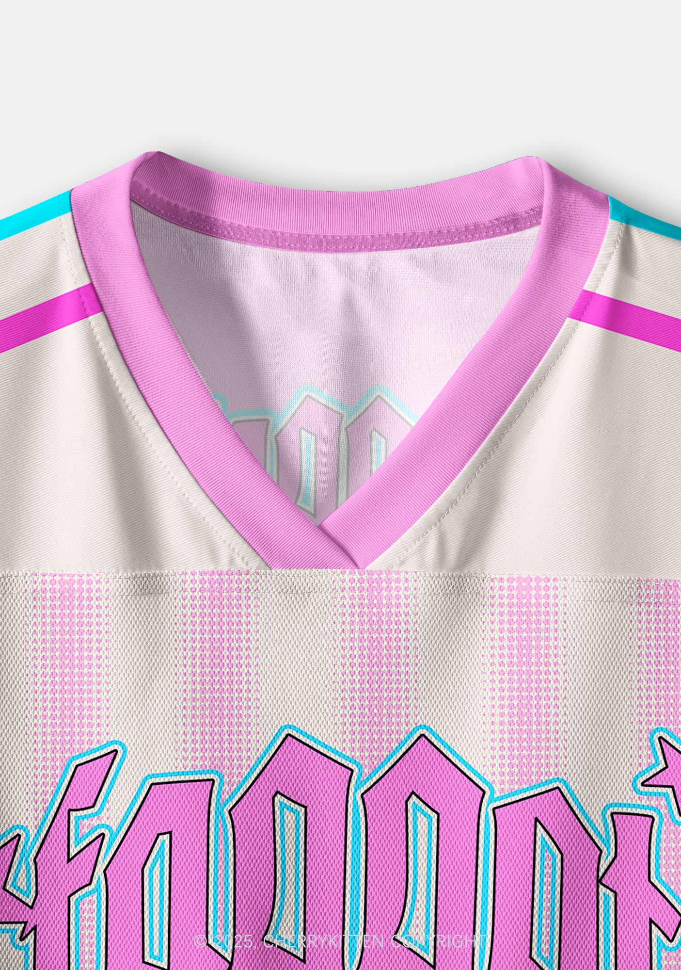 Custom Pink Faggot Stars Pride Y2K Crop Sport Jersey Shirts Cherrykitten - Image 4