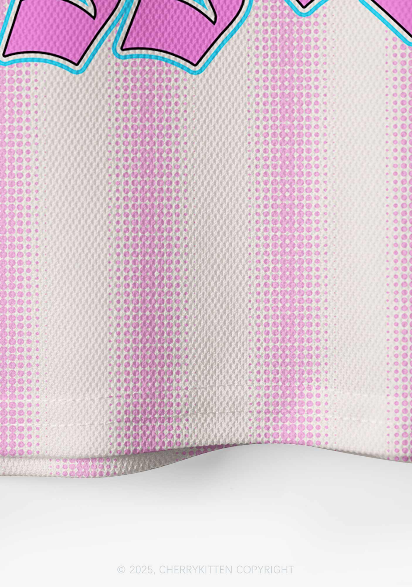 Custom Pink Faggot Stars Pride Y2K Crop Sport Jersey Shirts Cherrykitten - Image 5
